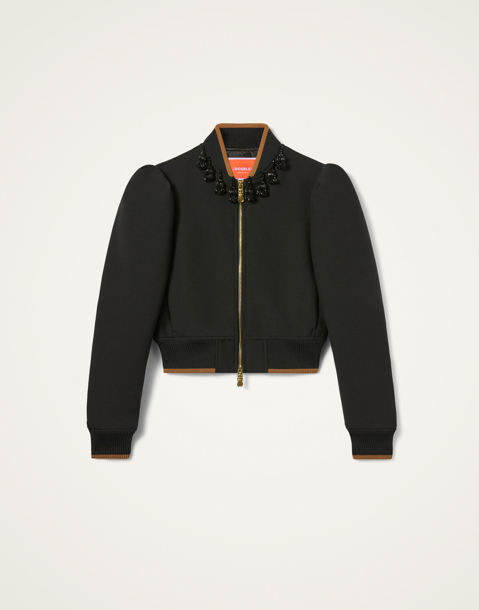 La DoubleJ Bon Bon Bomber Solid Black JAC0186WOL024SOLIDBL01