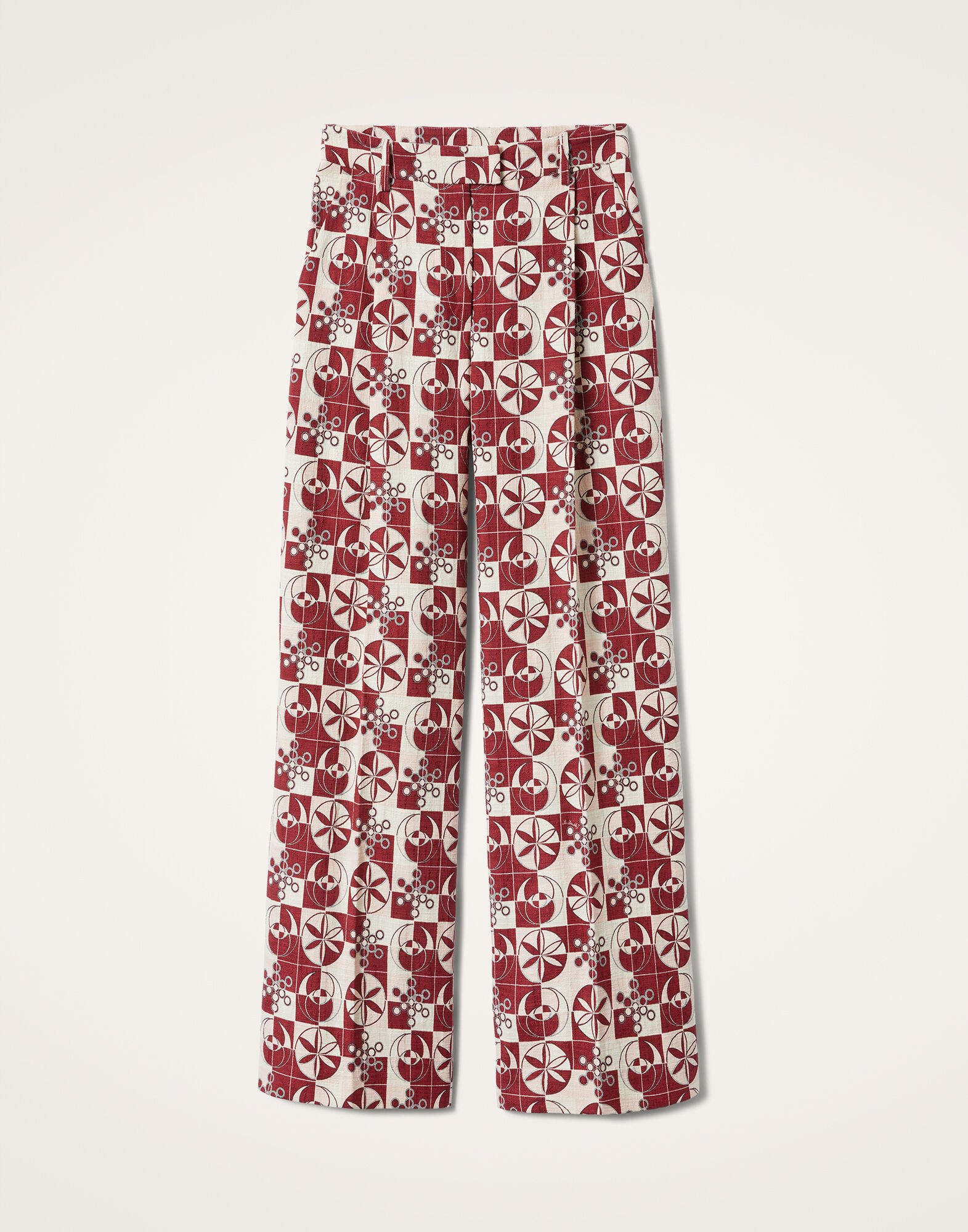 La DoubleJ Loose Pants Eclipse Burgundy TRO0135COT005ECL01RE02