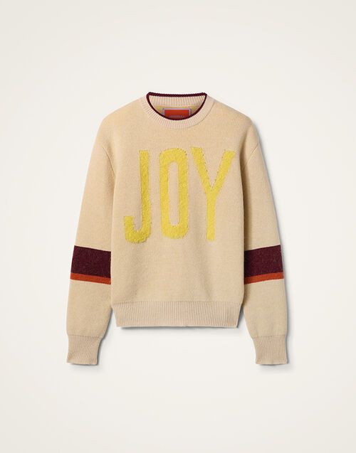 La DoubleJ Joy Sweater Color Block Beige & Yellow PUL0248KNI156VA352BR01