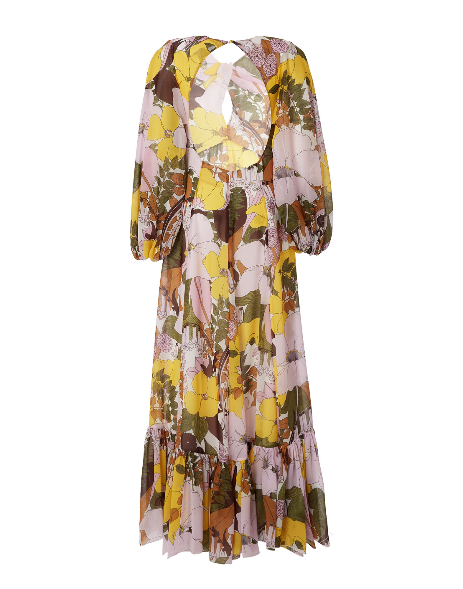 La DoubleJ Eve Dress Big Flower Rose DRE0555CHF001BFL03PI01