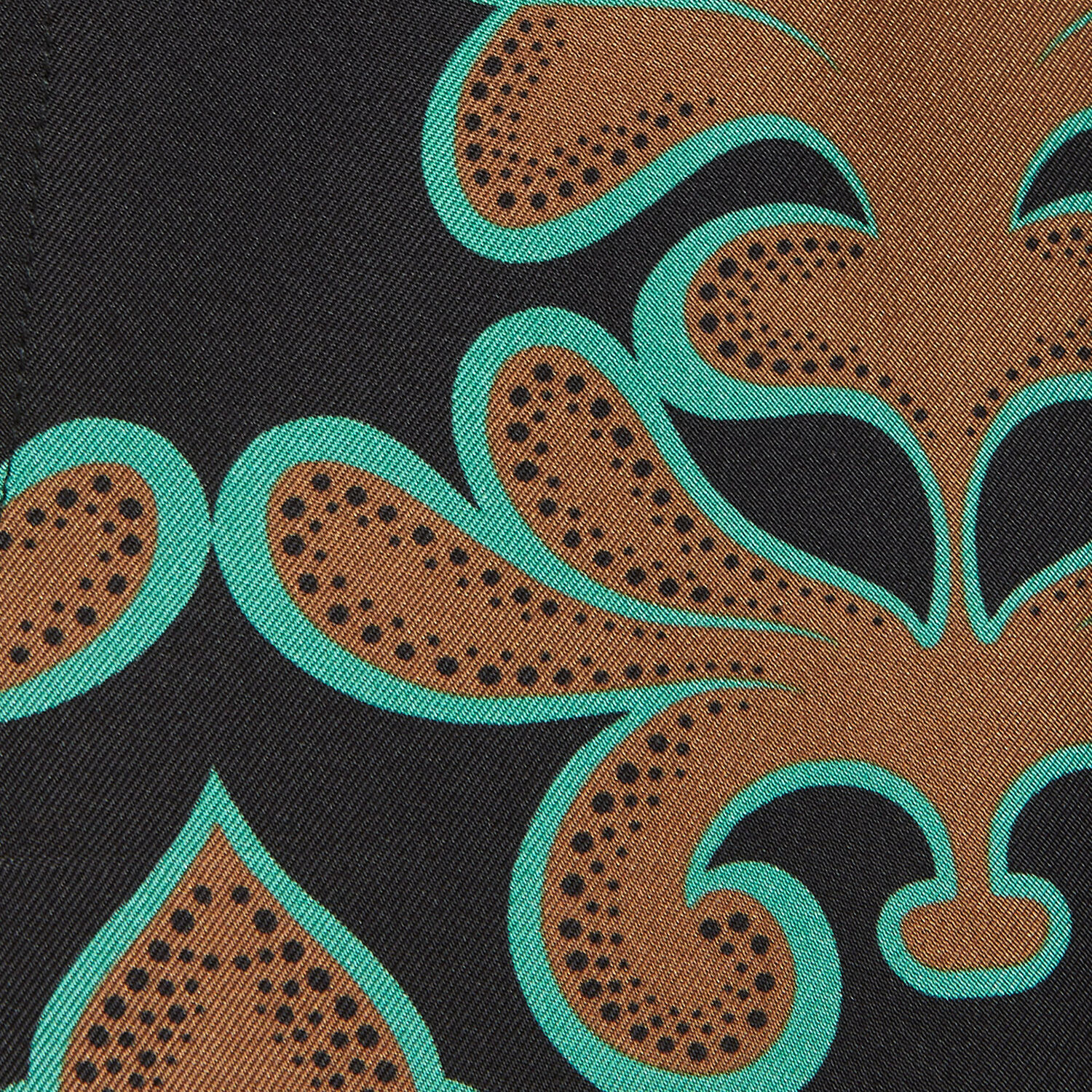 La Doublej La Double J Pajama Printed Silk-satin Shirt In Herald Black