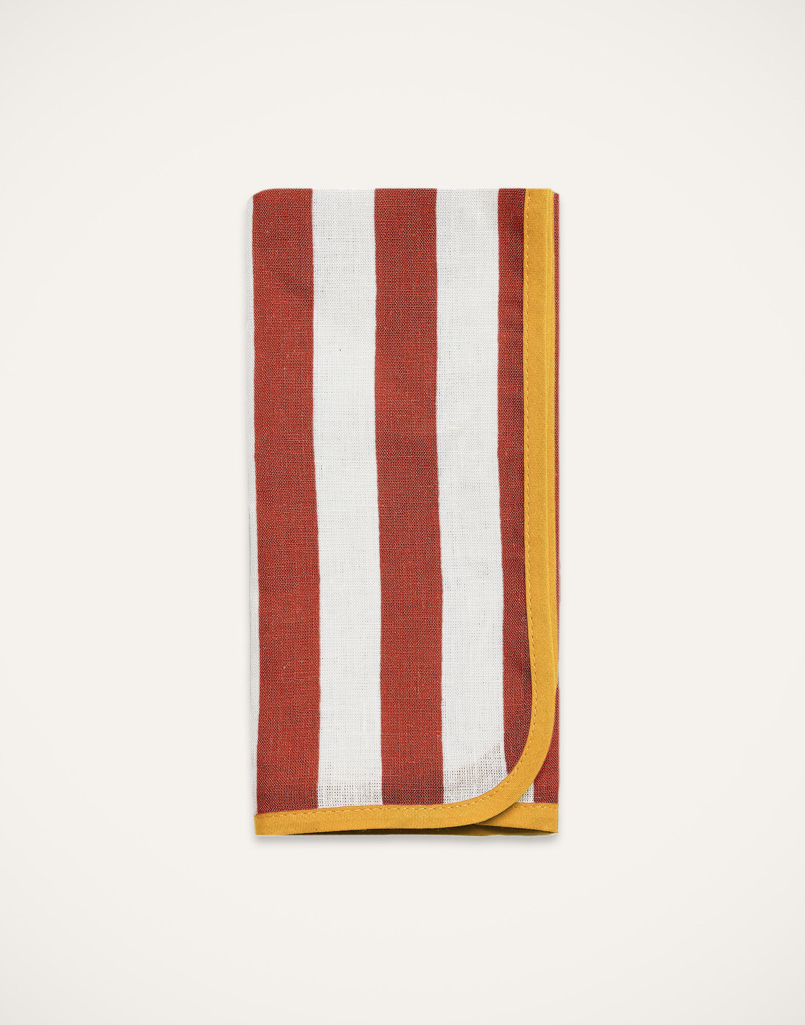 La DoubleJ Large Napkins Set Of 2 Riviera Brick NAP0010LIN001RIV06RE06