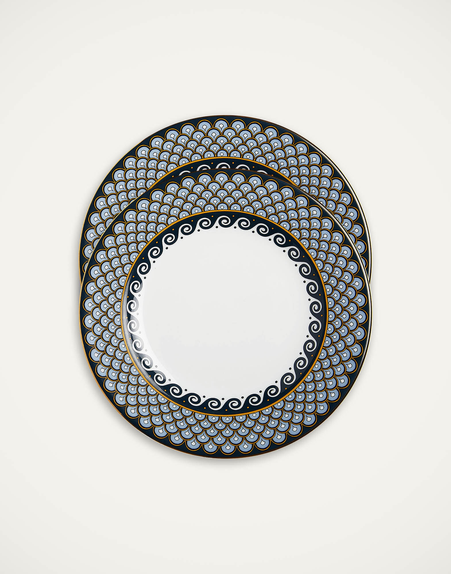 Dinner Plates Set Of 2 Odysseus in Porcelain