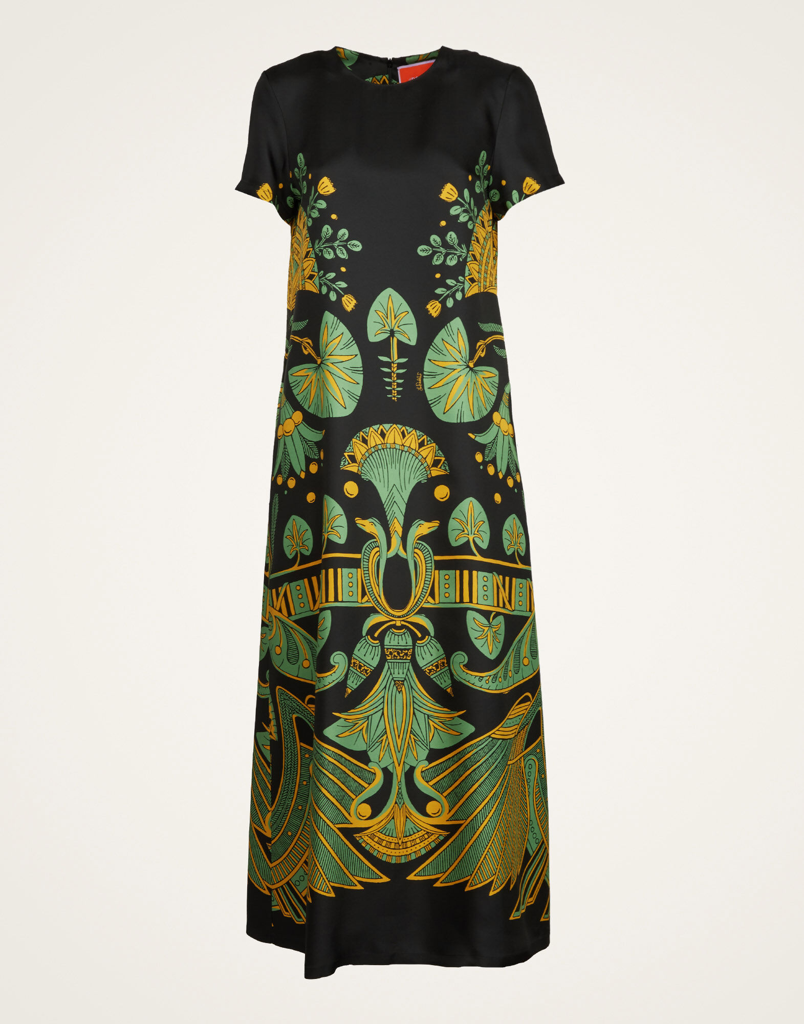 La DoubleJ Swing Dress The Nile Plac&eacute;e Black DRE0001SIL001NIL01BL01