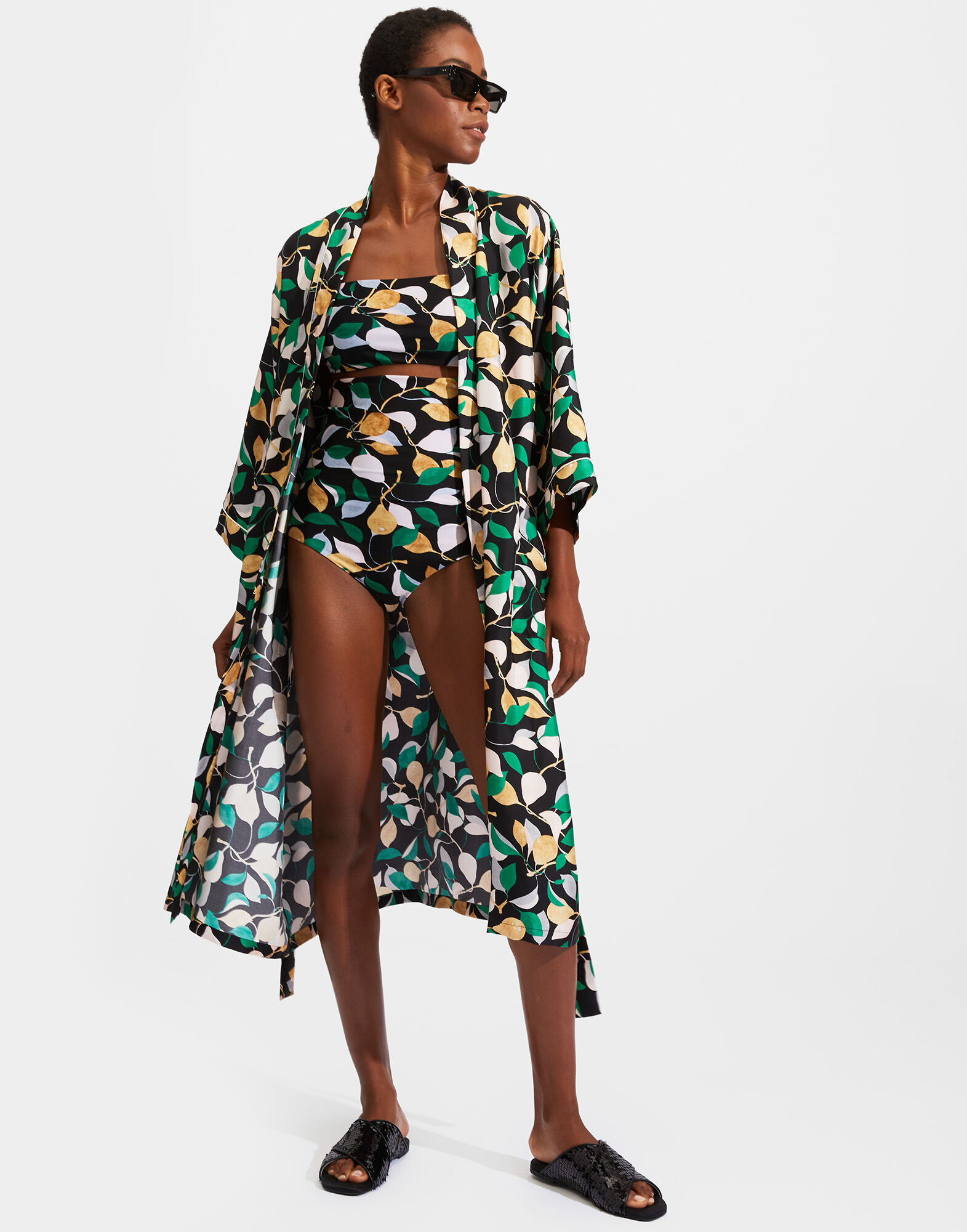 La DoubleJ Silk Robe Orchard JAC0057SIL001ORH0001