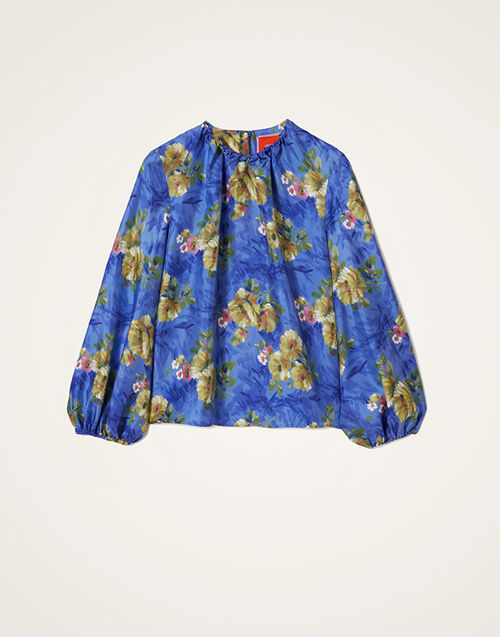 La DoubleJ Charming Top Riptide Light Blue TOP0021SIL001RIP01BU01