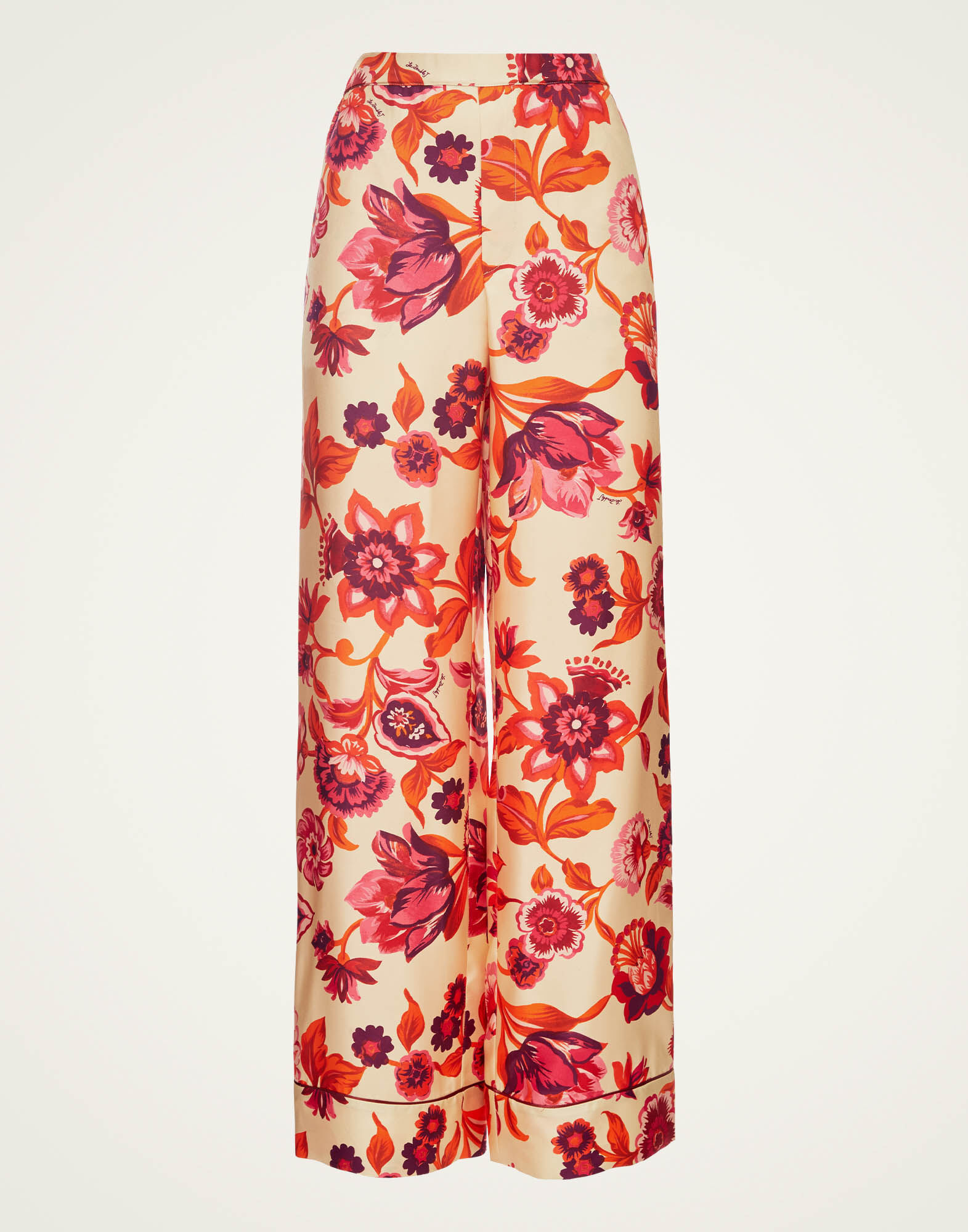 La DoubleJ Pajama Pants Hottie Cream TRO0116SIL001HOT01WH03