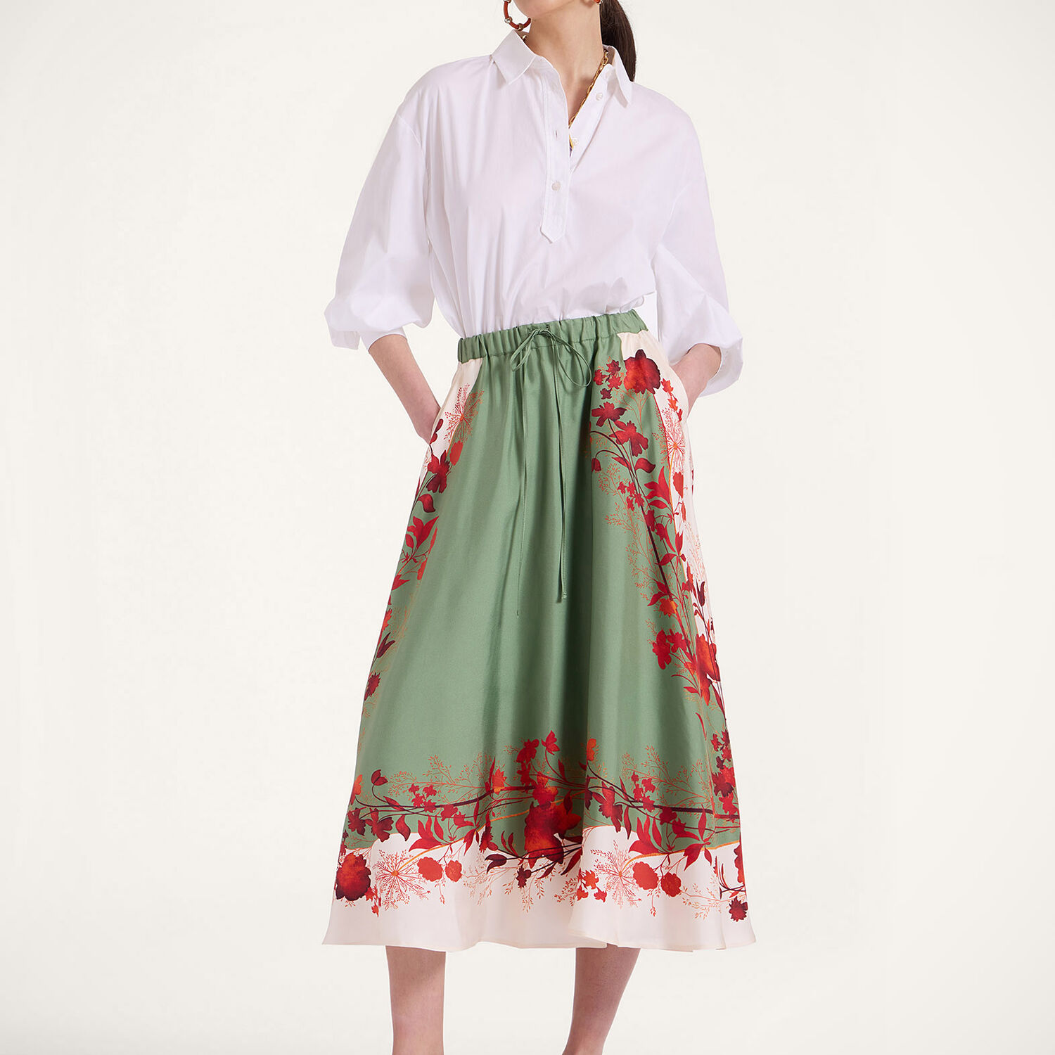 La Double J Drawstring Skirt