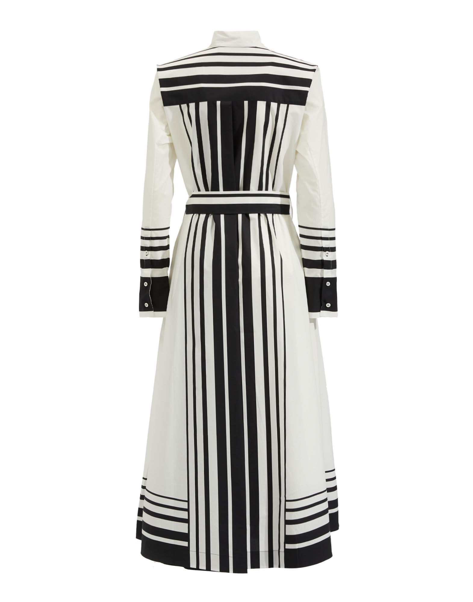 La DoubleJ Sundowner Dress Handmade Dots B&W Plac&eacute;e DRE0459COT015HAD0003