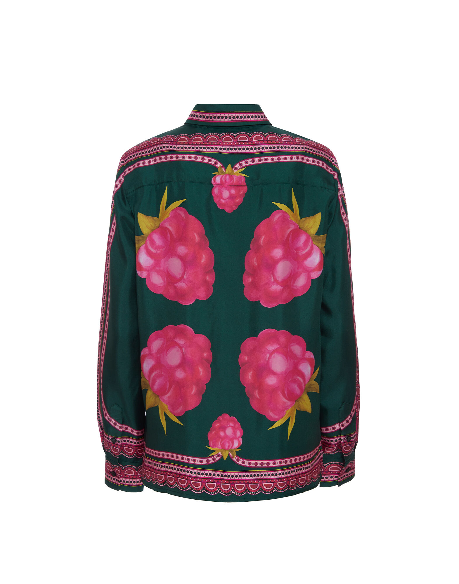 La DoubleJ Boy Shirt Lampone Plac&eacute;e Emerald SHI0040SIL006FMB06GR04