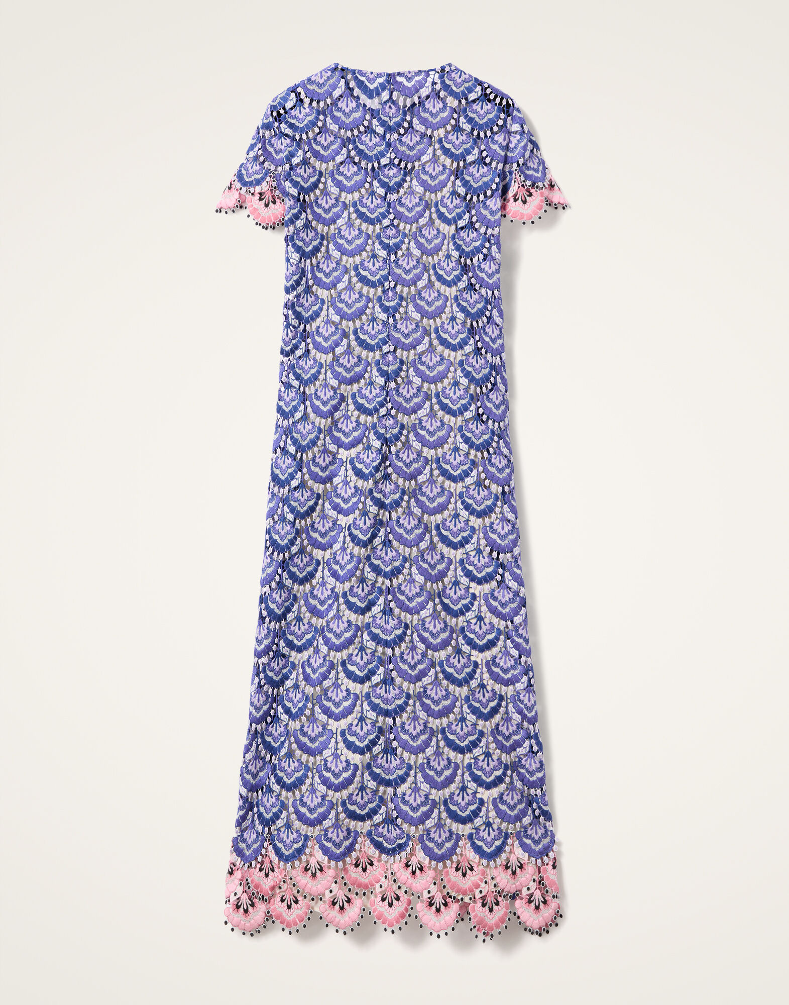 La DoubleJ Super Swing Dress In Bloom Blue DRE0894EMB085BLO01BU03