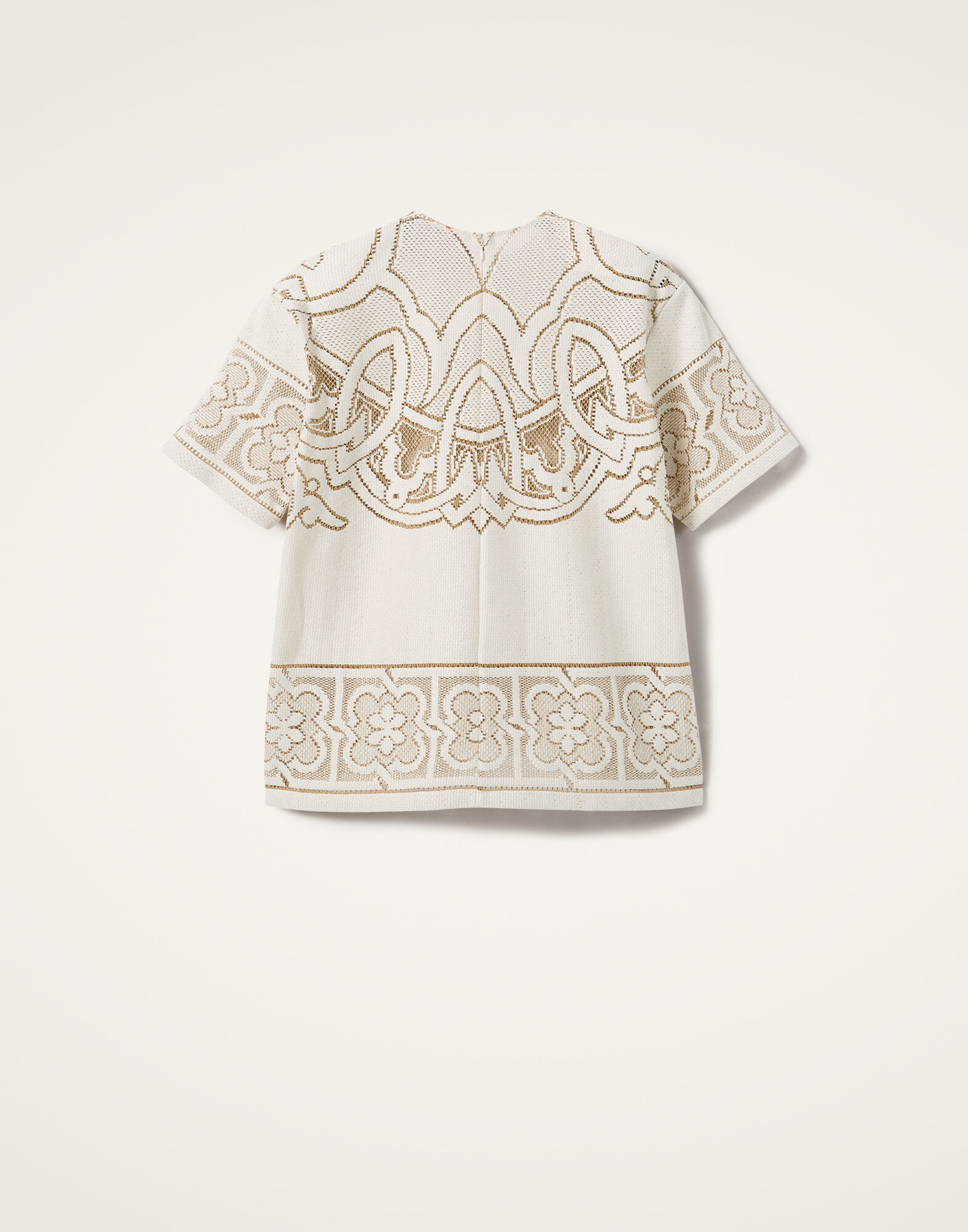 La DoubleJ Lacey House T-Shirt Solid White Smoke TSH0035EMB006SOLIDWH02