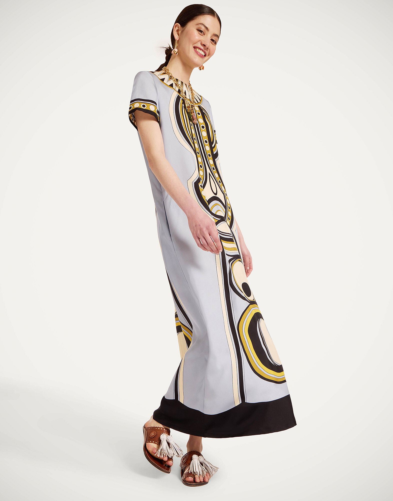 La DoubleJ Swing Dress Sanctuary Plac&eacute;e Light Blue DRE0128SIL026SAC02BU01