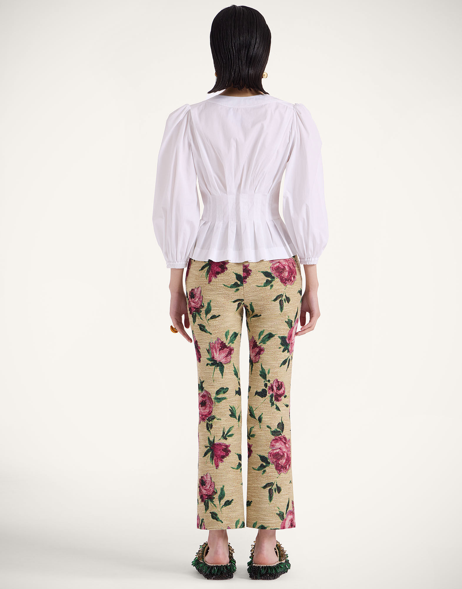 La DoubleJ 24/7 Pants Roses Light Beige TRO0069COT069ROS06BR01