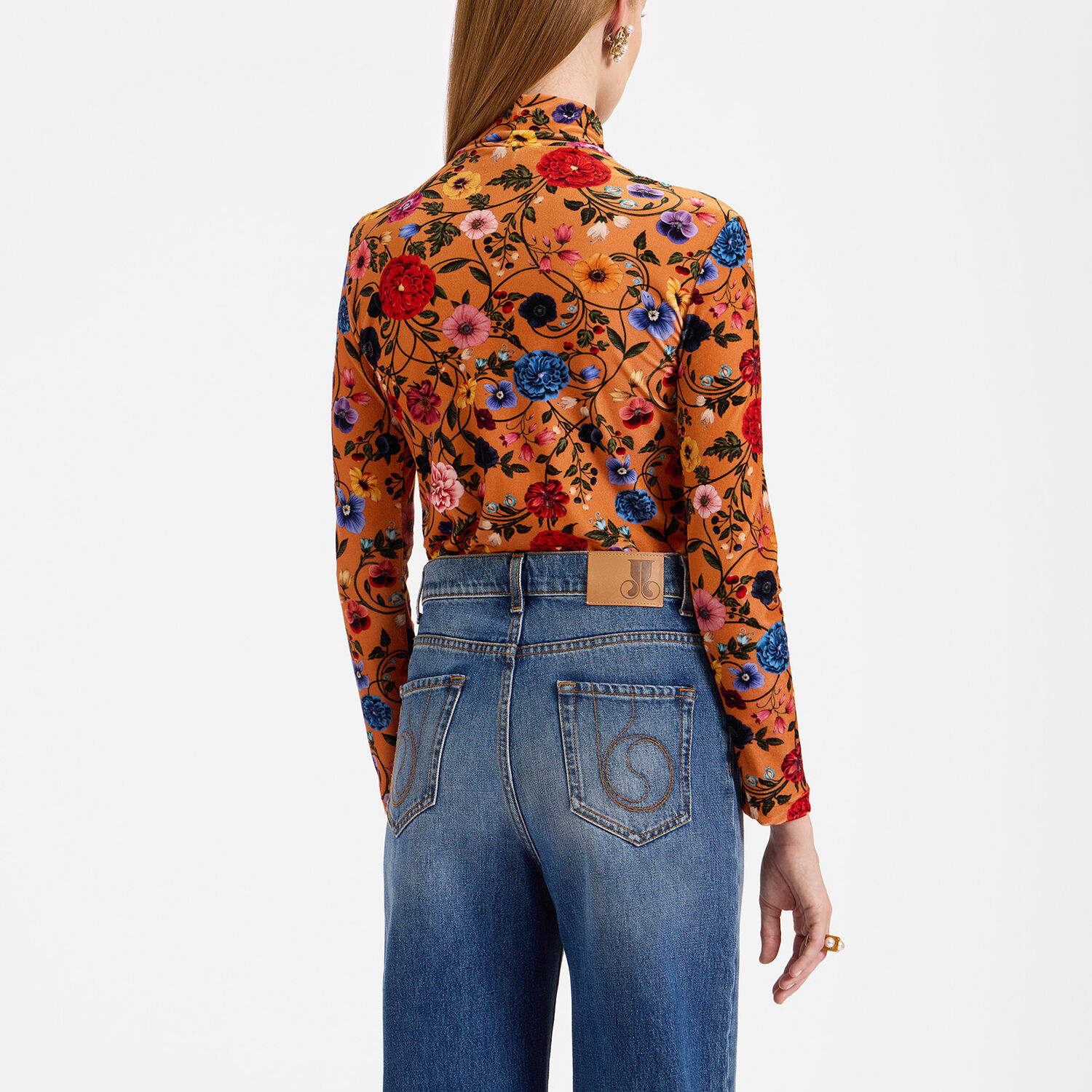 La Doublej Turtleneck In Botticelli Rust