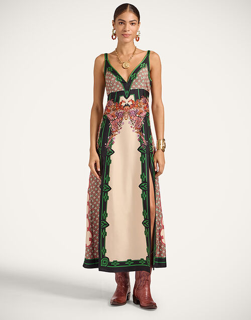 La DoubleJ La Favorita Dress Mariposa Placée Ivory DRE0764SIL017MAR07WH04