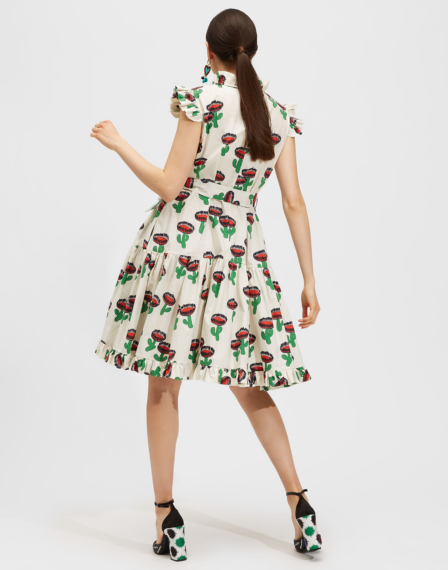 LaDoubleJ Short And Sassy Dress Chirpy Cactus DRE0003COT001CHI0001