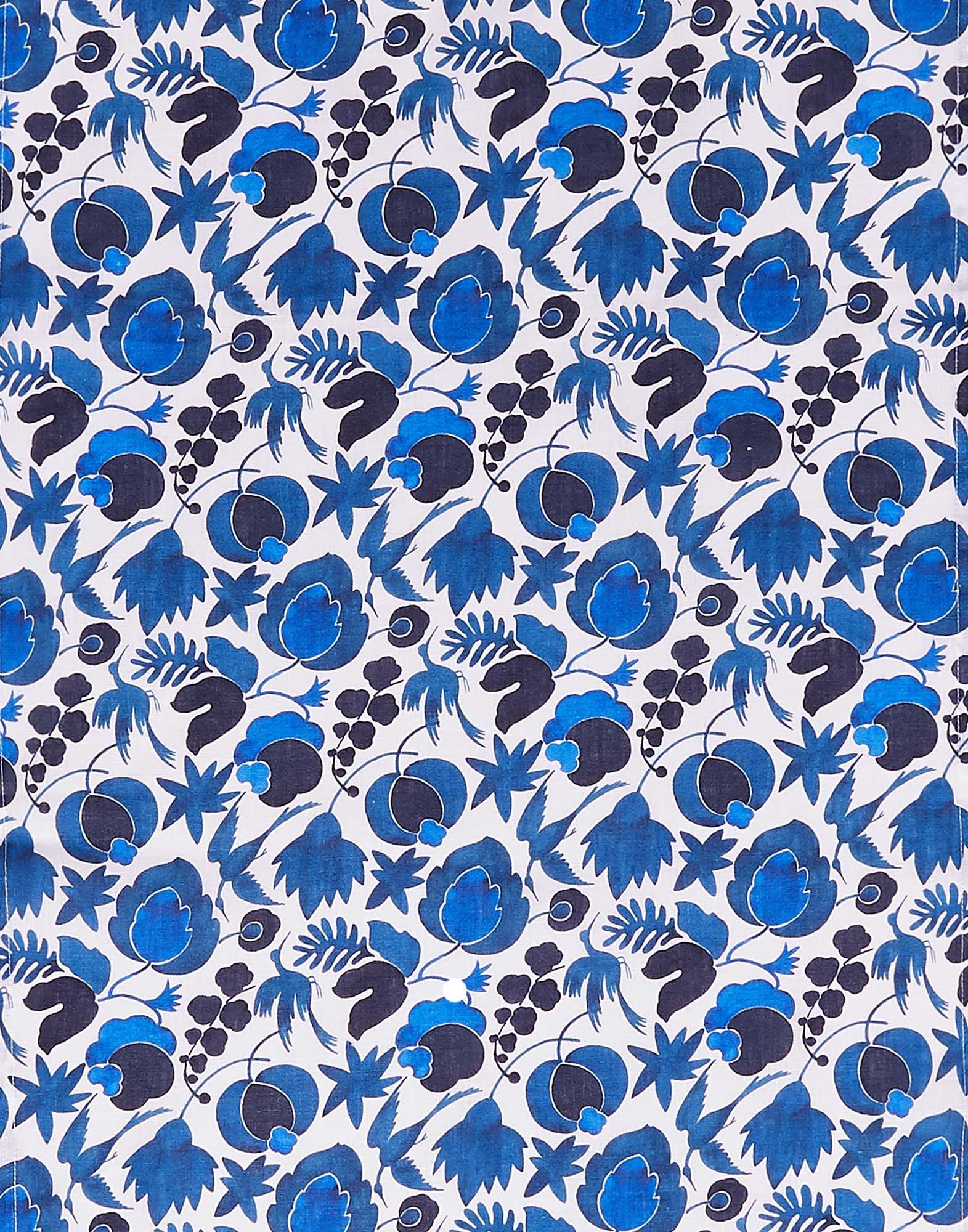 La DoubleJ Large Runner Wildbird Blu Small RUN0002LIN001CER0009