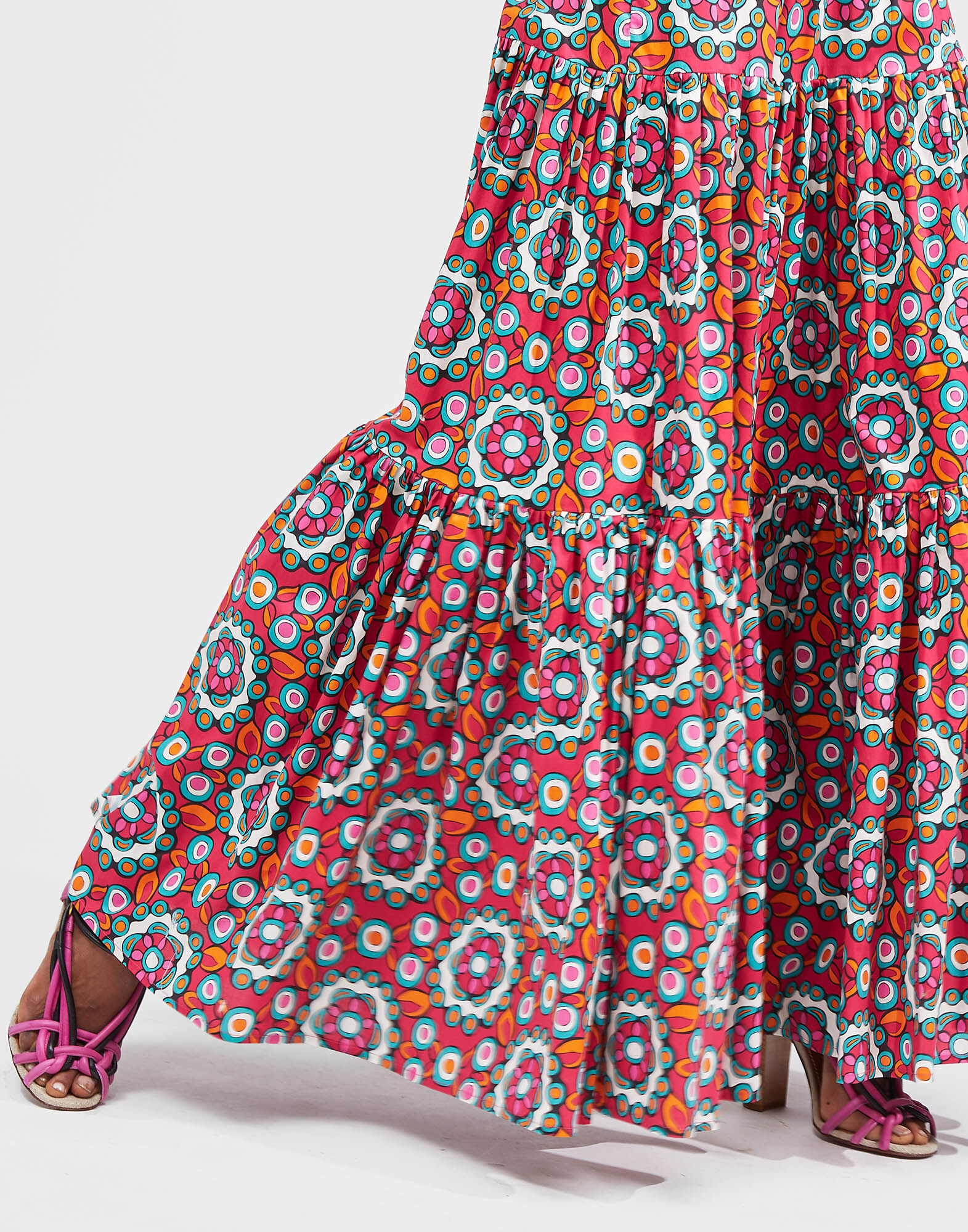 LaDoubleJ Big Skirt Kaleidoscope Fuxia SKI0001COT020KAL0004