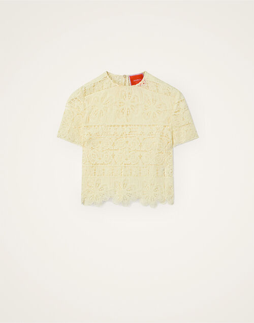 La DoubleJ Aria Tee Caper Light Yellow TOP0125EMB104CEP03YE01