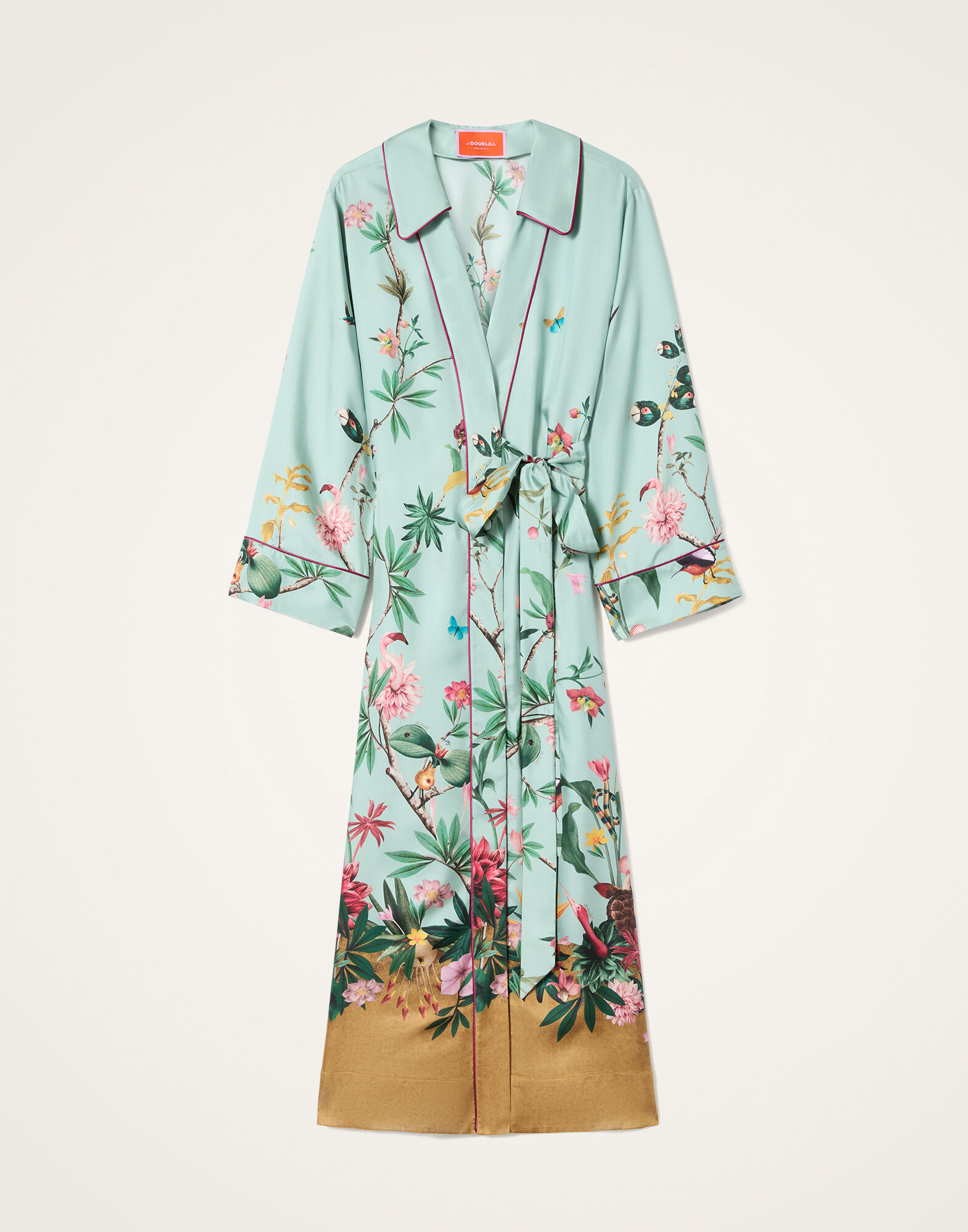 La DoubleJ Midnight Dress Zooflora Plac&eacute;e Light Blue DRE0819SIL001ZOF04BU01