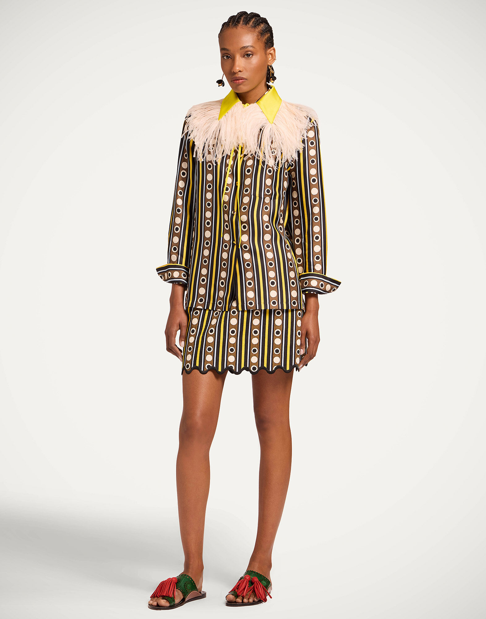 La DoubleJ Baia Mini Skirt Sanctuary Brown SKI0193COT005SAC01BR02