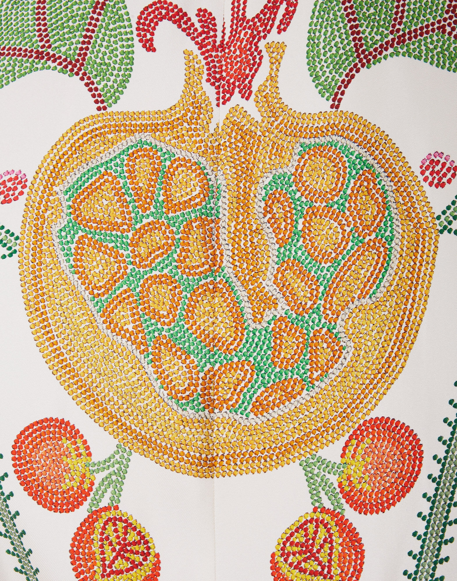 La DoubleJ Magnifico Dress Grenadilla Plac&eacute;e Off White DRE0232SIL006GRN01WH05