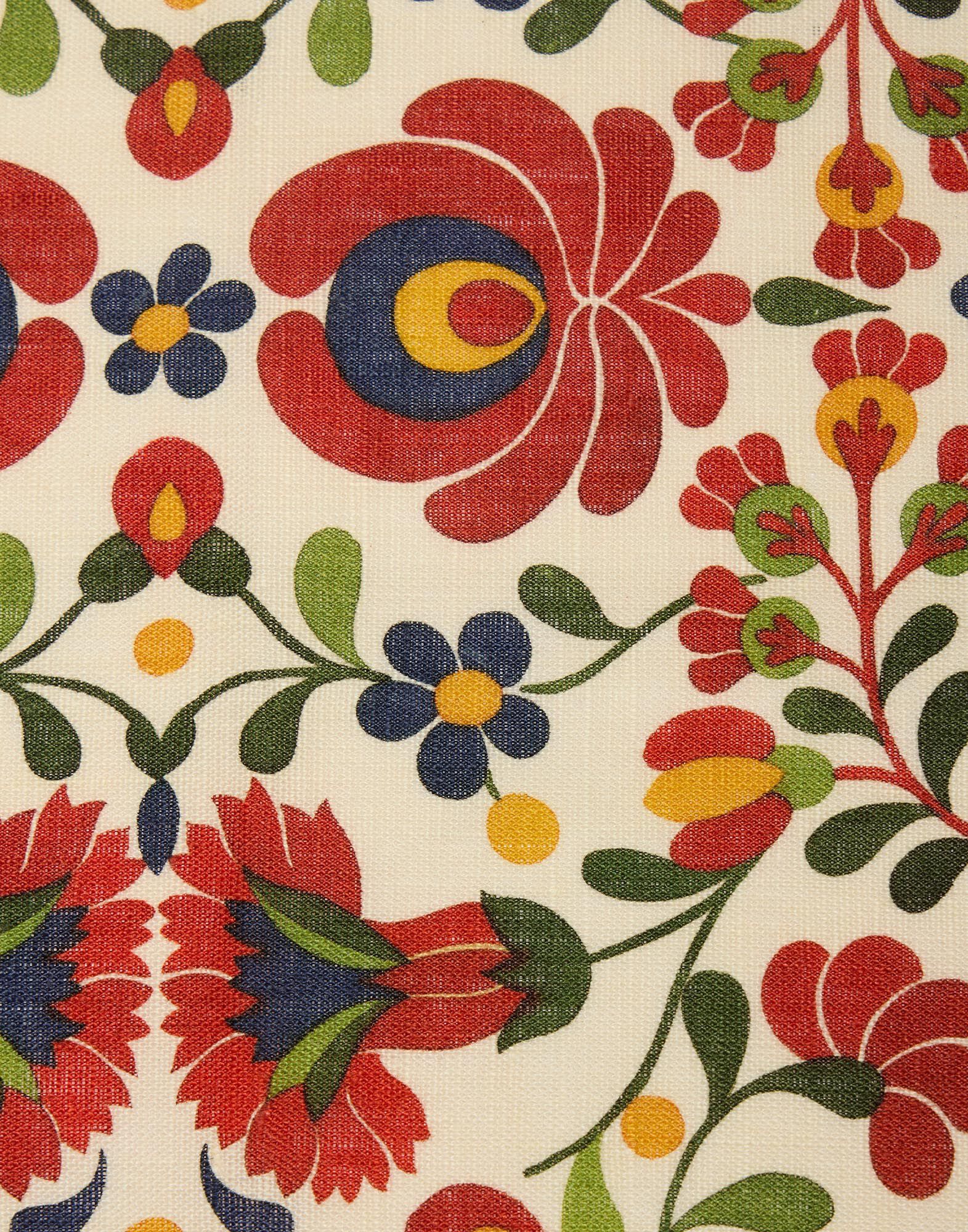 La DoubleJ Large Napkins Set Of 2 Windflower Bordeaux NAP0017LIN008WNF01RE02