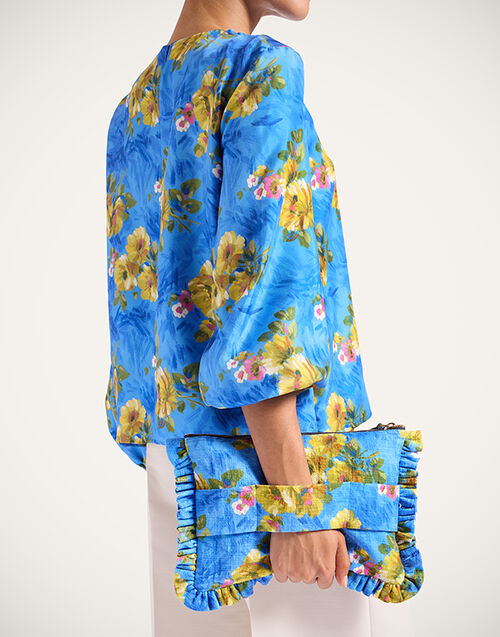 La DoubleJ Hand Pochette Riptide Light Blue BAG0059COT005RIP01BU01