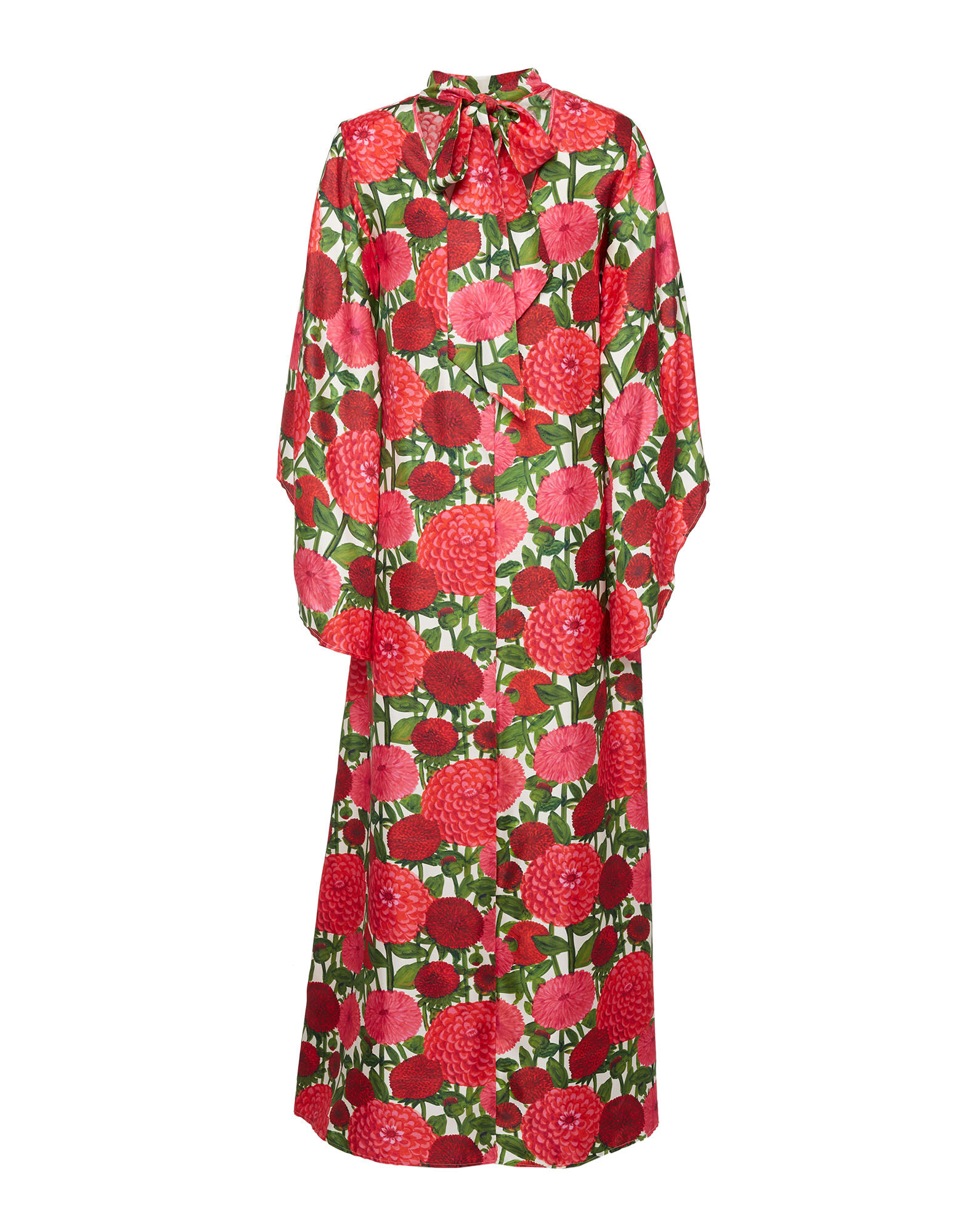 La DoubleJ Magnifico Dress Pink Dahlias DRE0212SIL001DAH0001