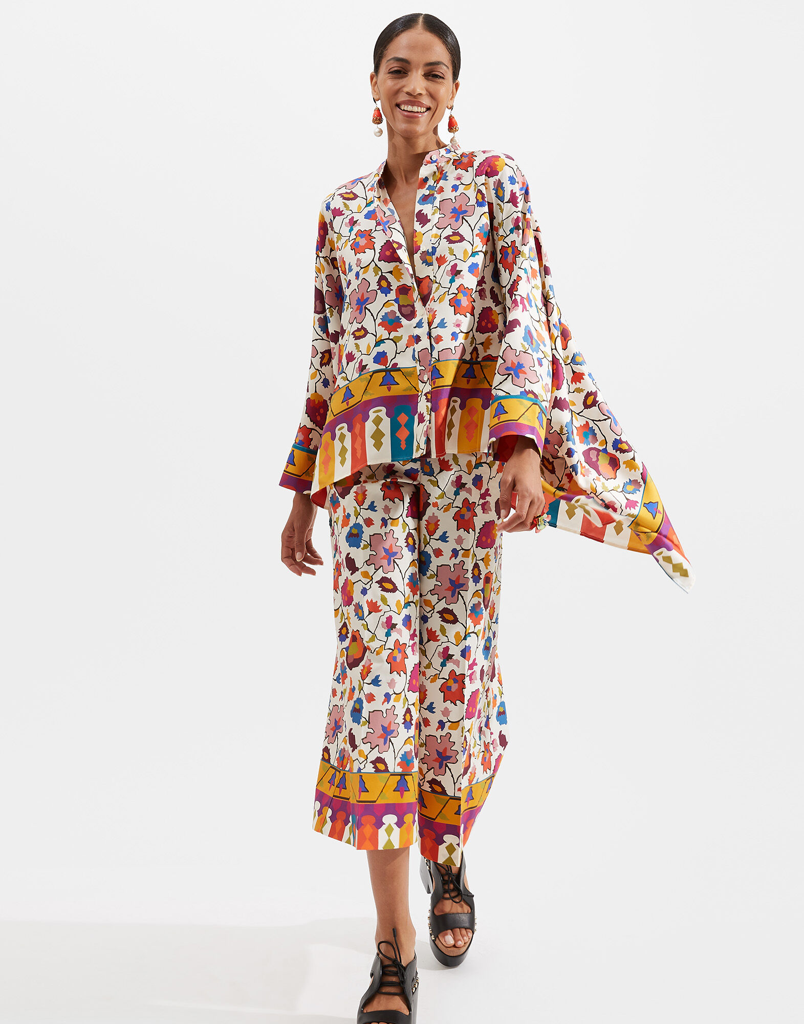 La DoubleJ Foulard Shirt Maple Plac&eacute;e SHI0059SIL006MAP0003