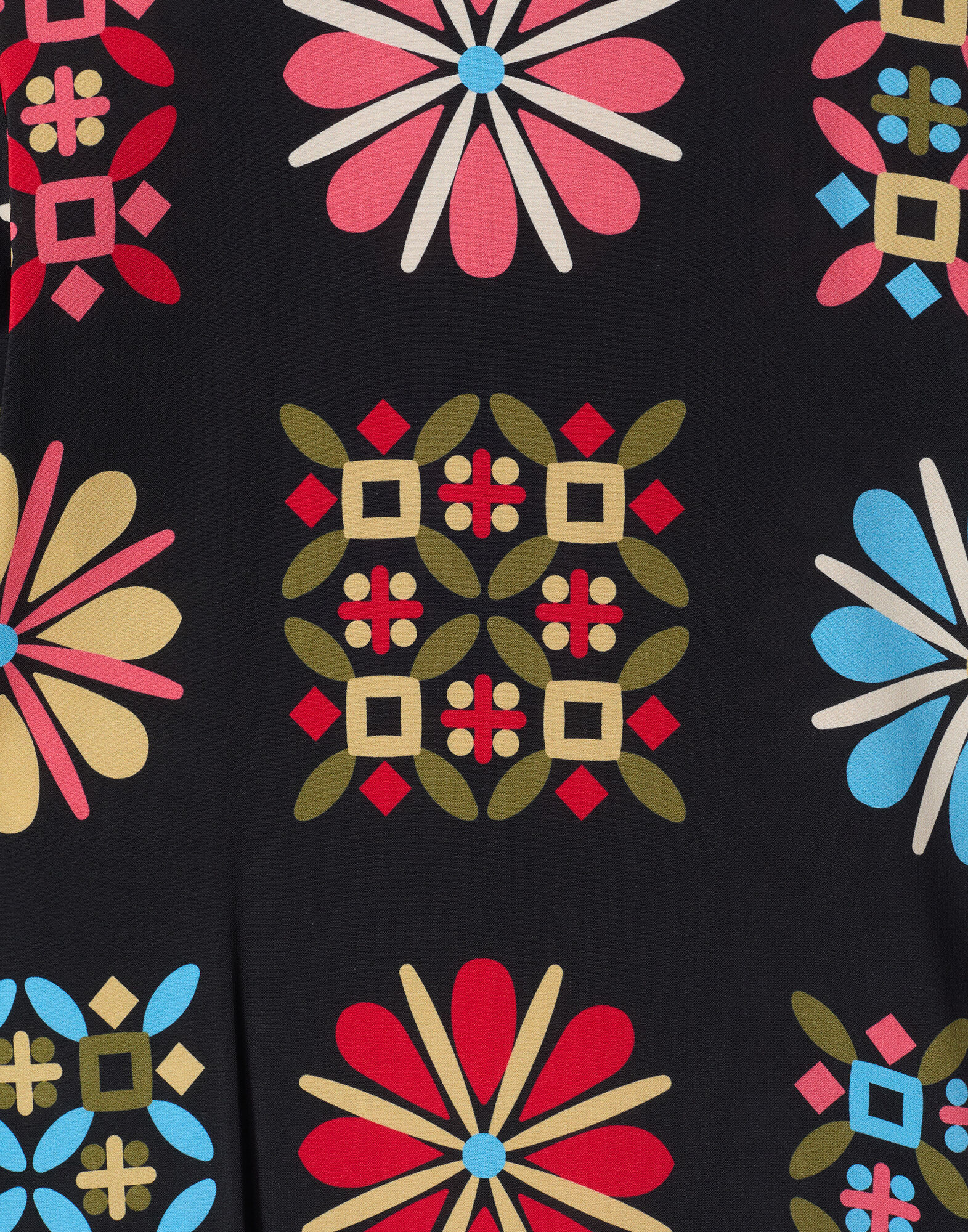 La DoubleJ Long Sleeve Swing Dress Vetrata Grande DRE0184VIS001VET0003