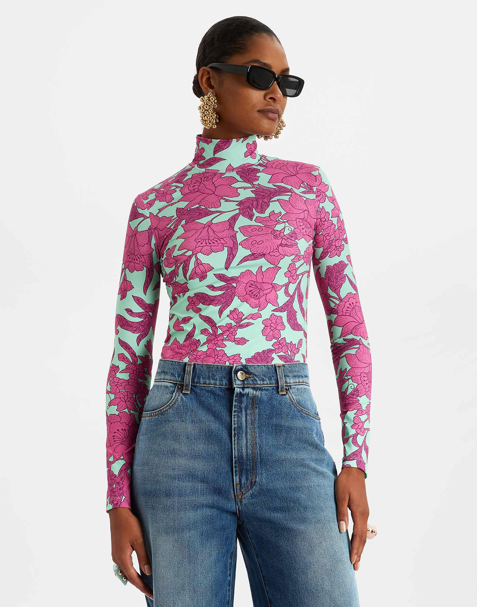 La DoubleJ Turtleneck Lilium Purple SHI0030JER005LIL01PU01