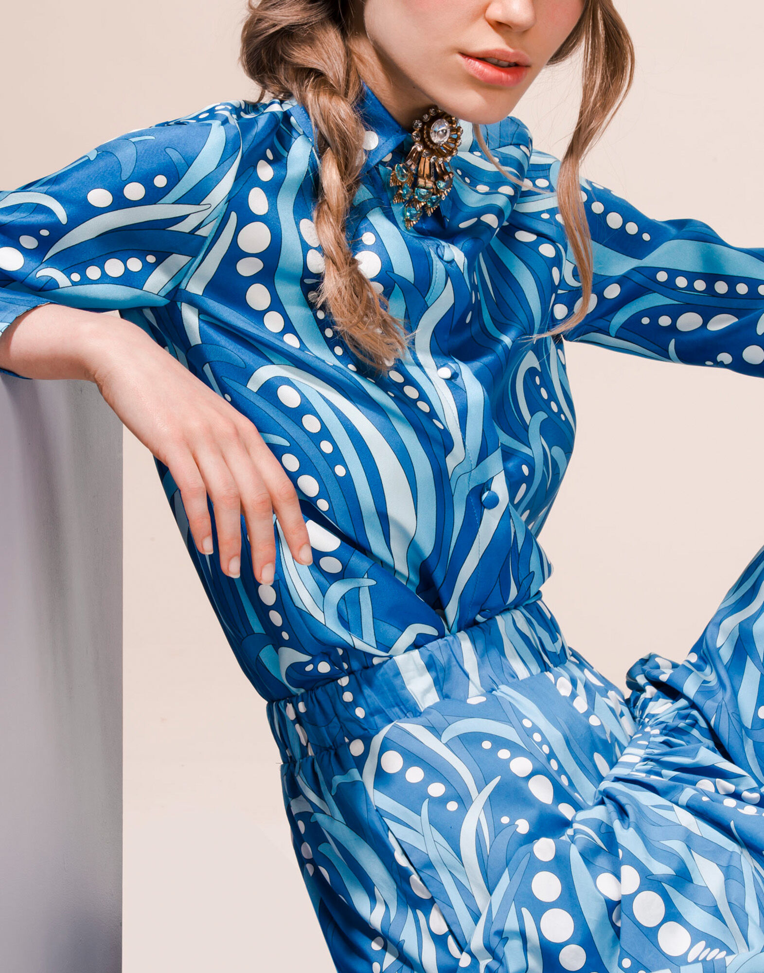 LaDoubleJ Boy Shirt Polipo Blu SHI0001SIL001POL0001