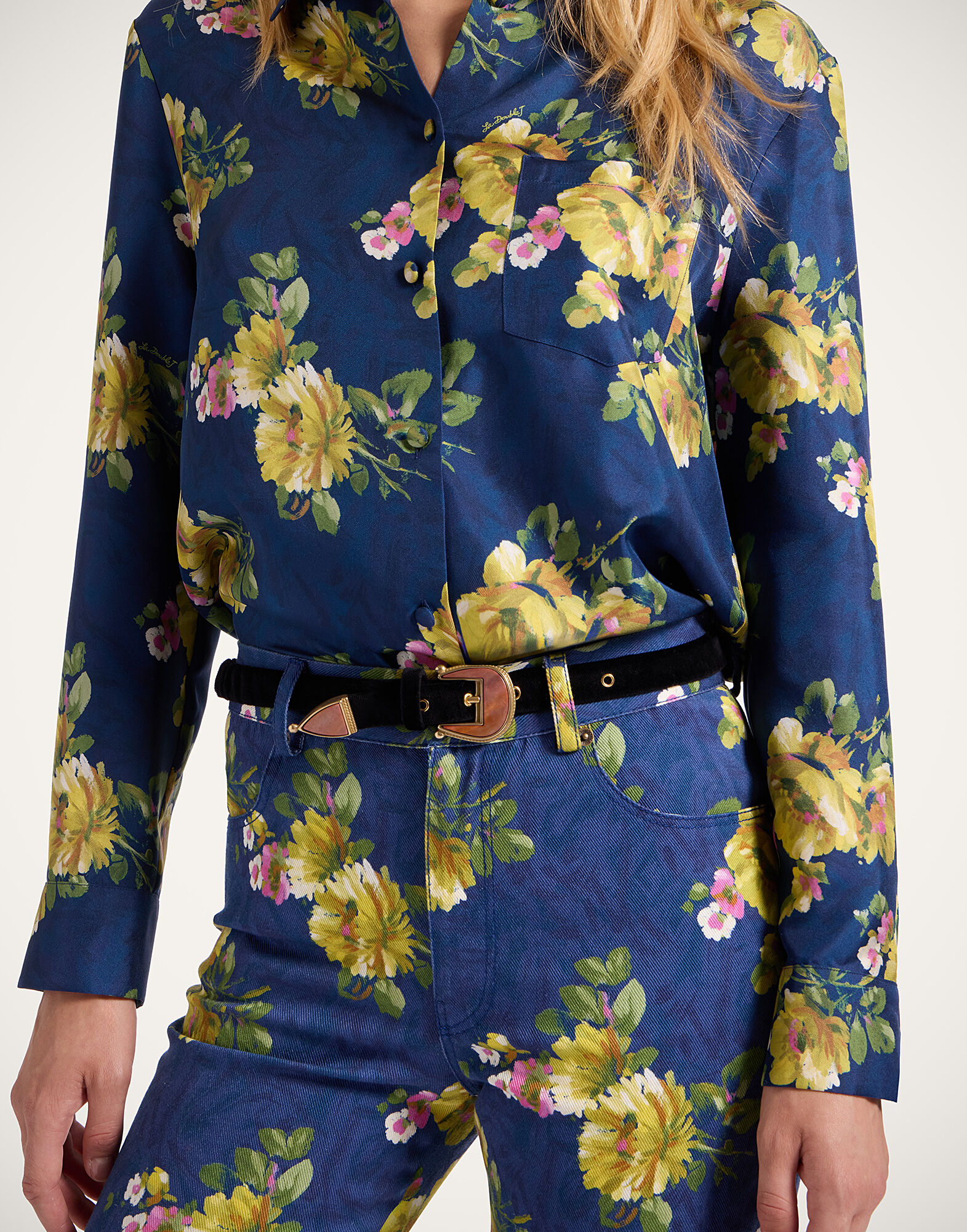 La DoubleJ Cinch Belt Solid Black BEL0013VEL011SOLIDBL01