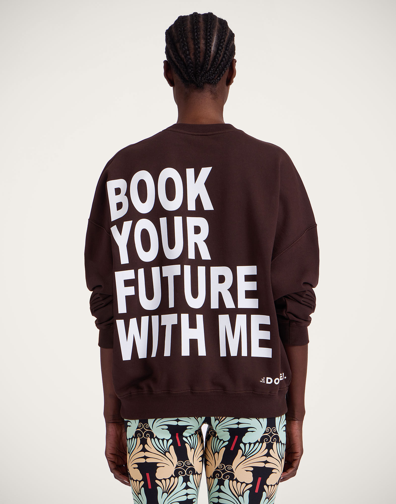 La DoubleJ Off Court Sweatshirt Solid Brown SWE0035JER054SOLIDBR07