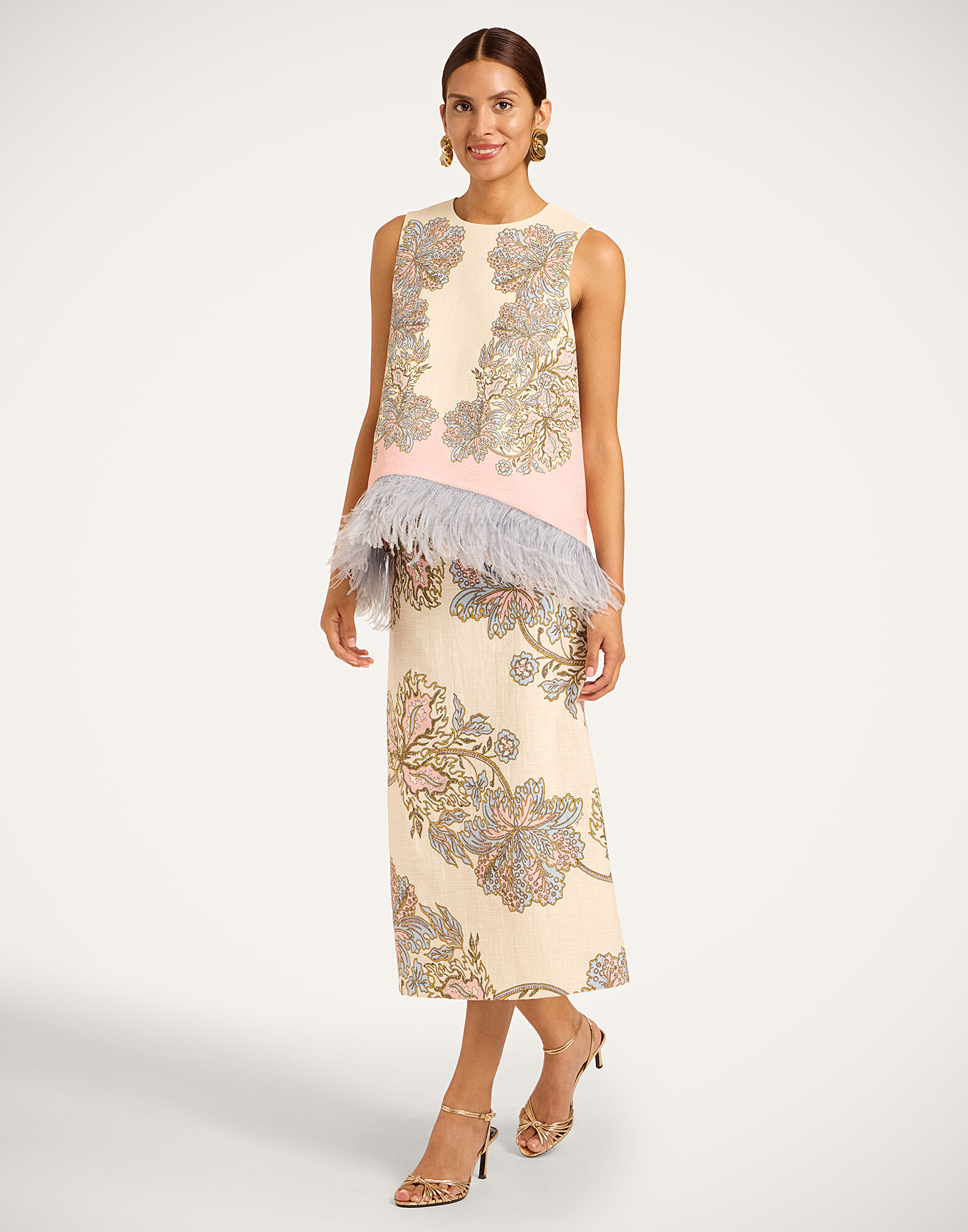 La DoubleJ Pencil Skirt Swathe Ivory SKI0022COT005SWA03WH04
