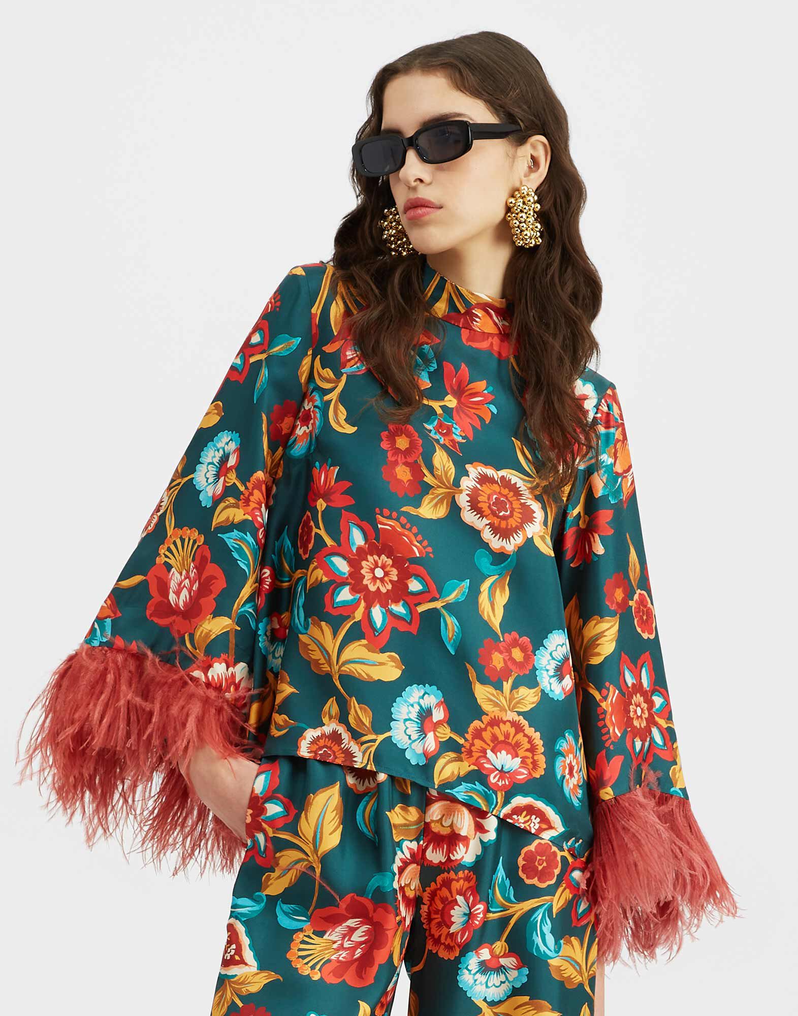 La DoubleJ Make An Exit Top Hottie Emerald TOP0104SIL001HOT01GR04