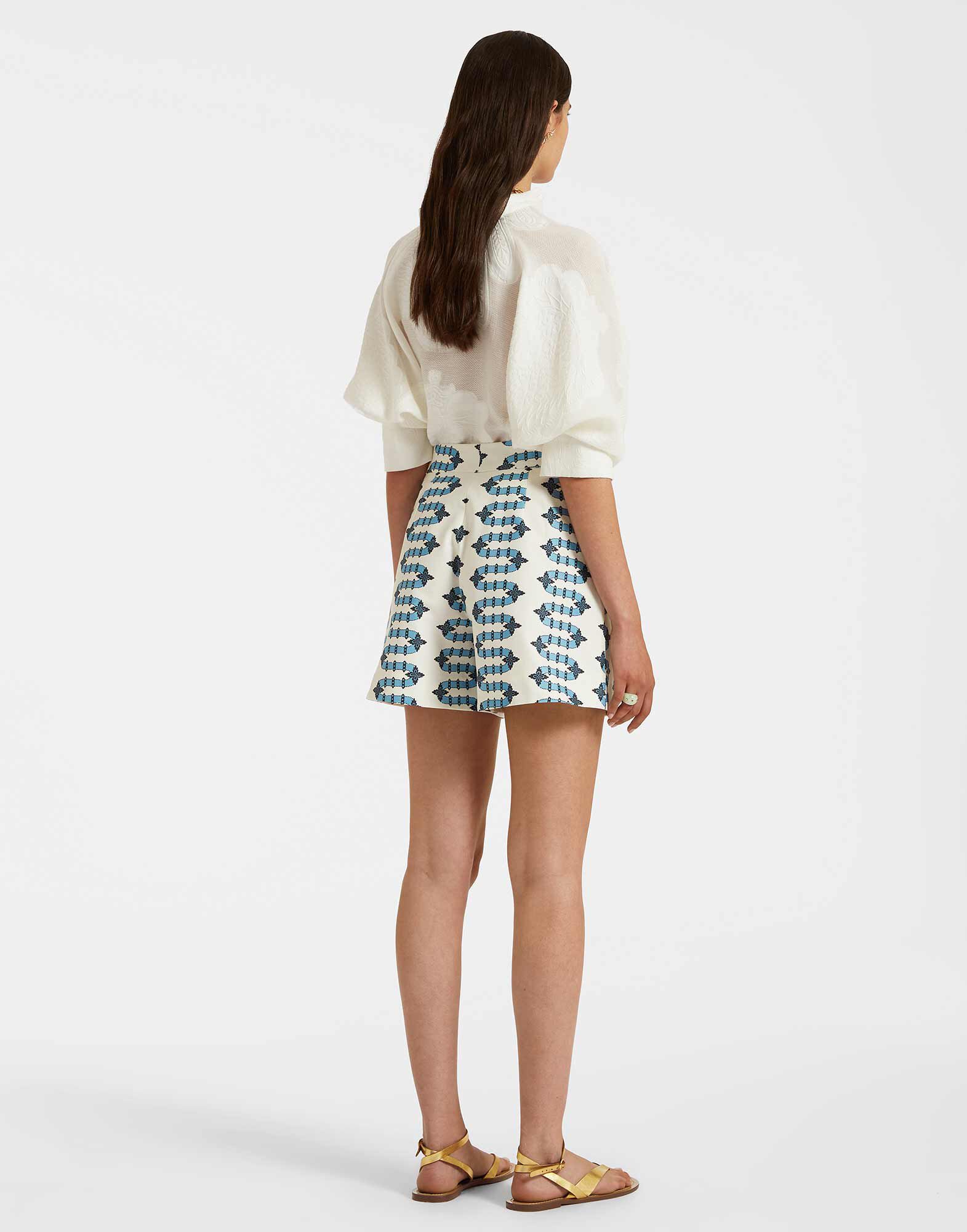 La DoubleJ Good Butt Shorts Scirocco Ivory TRO0010COT006SCI01WH04