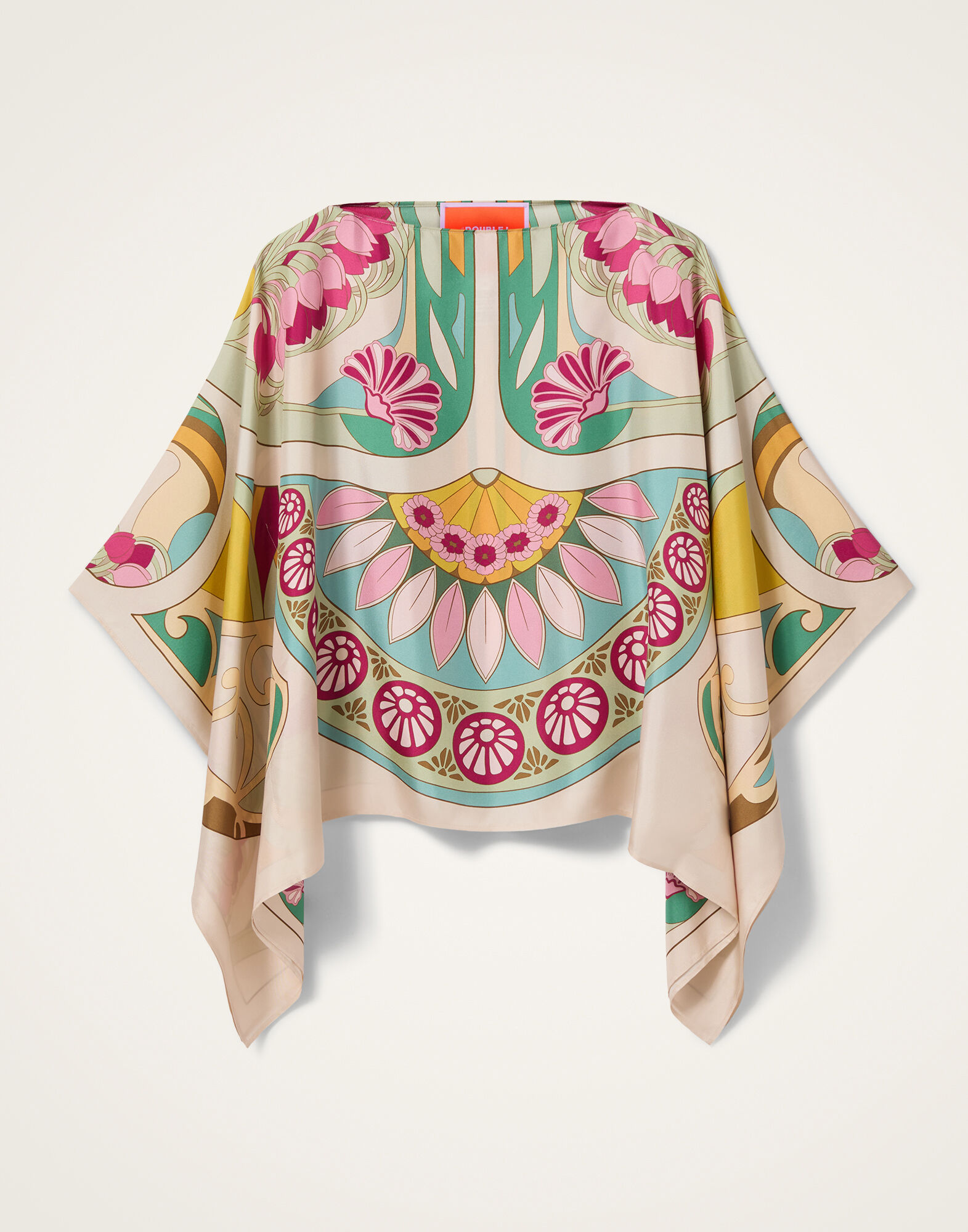 La DoubleJ Foulard Top Tulip Plac&eacute;e Green TOP0195SIL029TUL07GR02