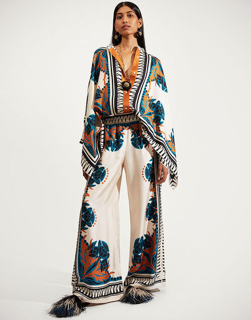 La DoubleJ Palazzo Pants Florence Placée TRO0026SIL006FLO0002