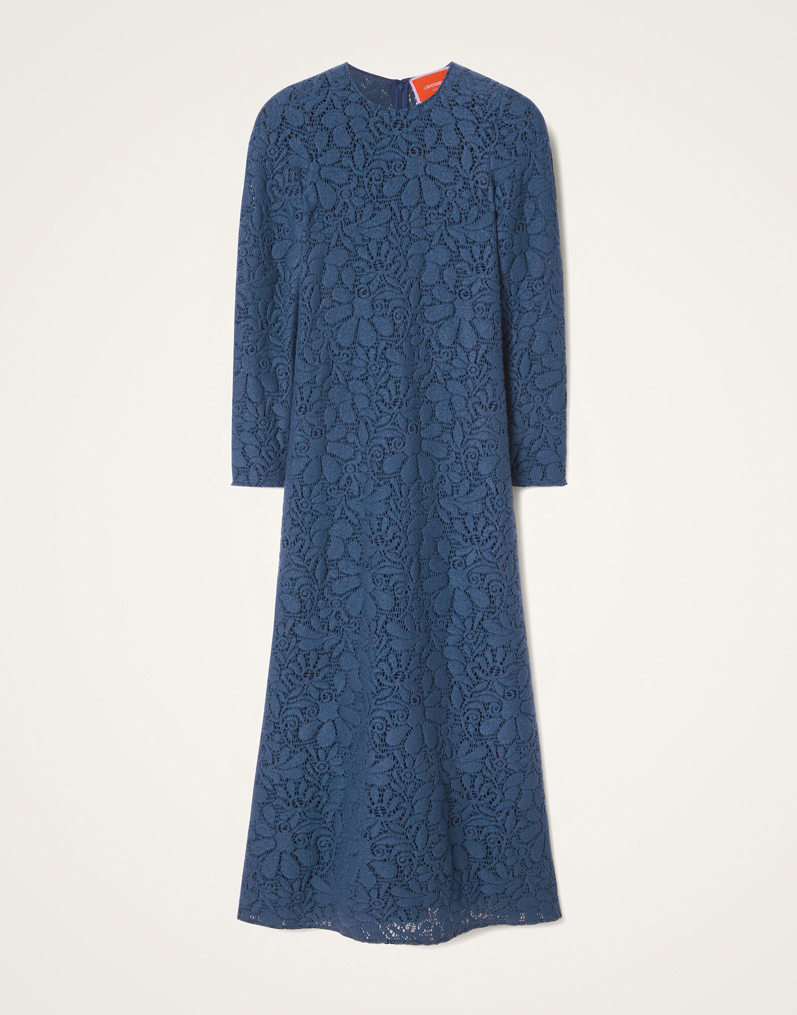 La DoubleJ Lacey Long Sleeve Swing Dress Solid Blue DRE0184LAC003SOLIDBU03