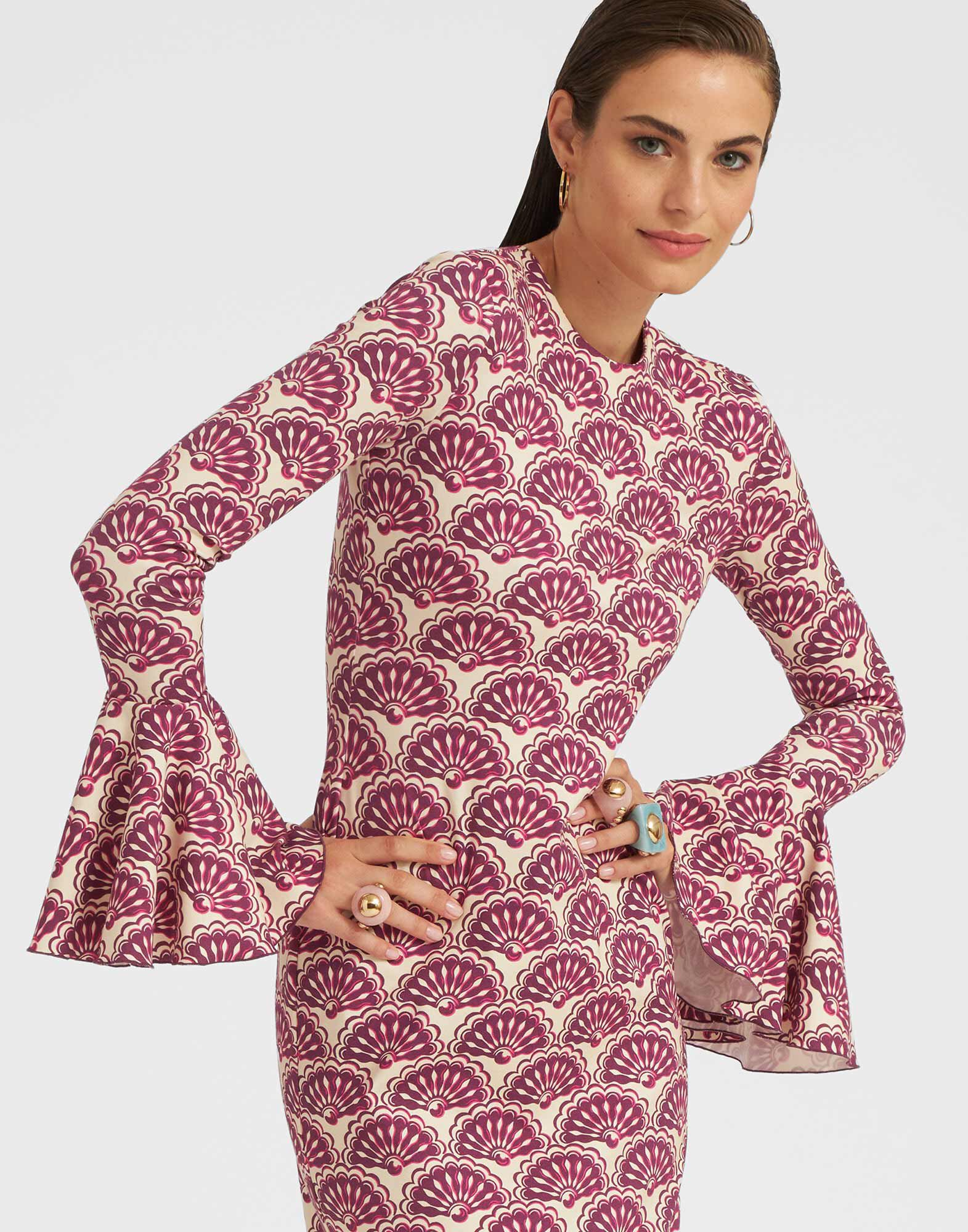 La DoubleJ Alba Dress Fans Purple DRE0670JER043FAN01PU01