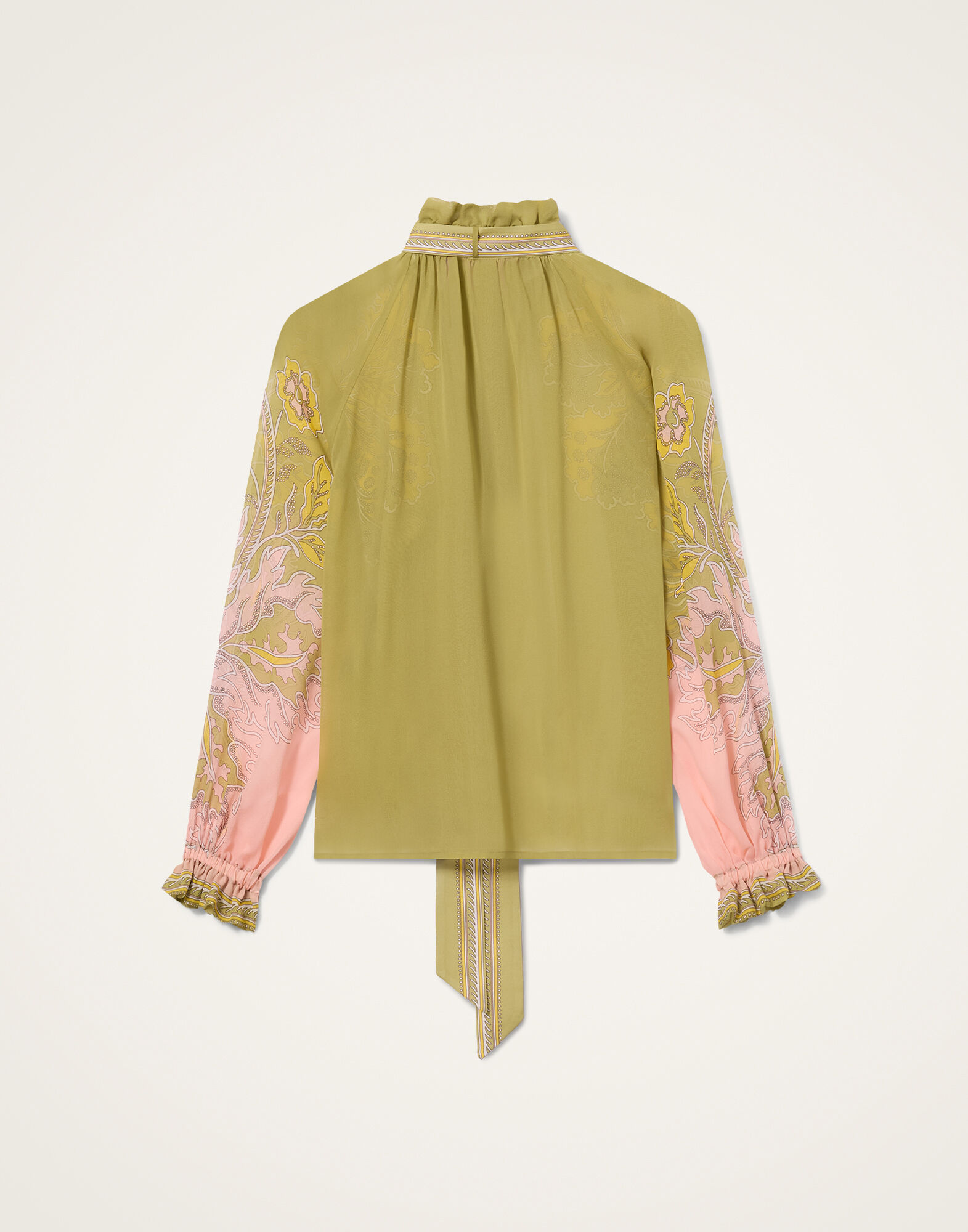 La DoubleJ Cerere Blouse Swathe Plac&eacute;e Green SHI0086SIL014SWA03GR02