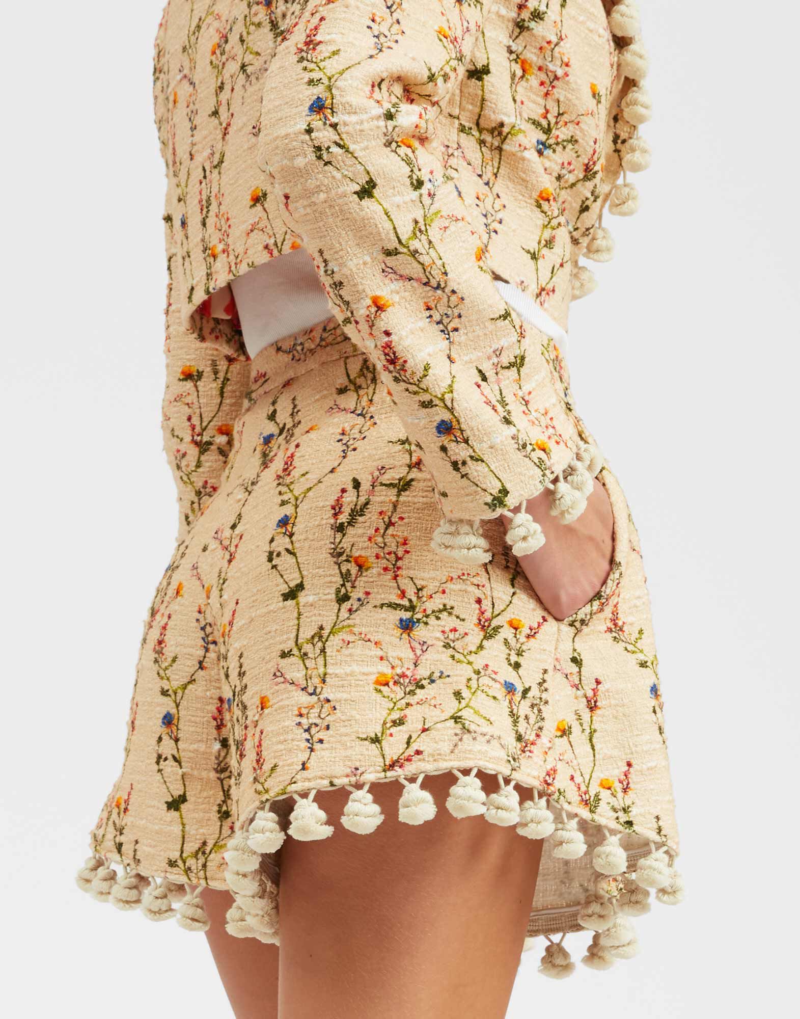 La DoubleJ Playa Shorts Primavera Cream TRO0124COT051PRI01WH03