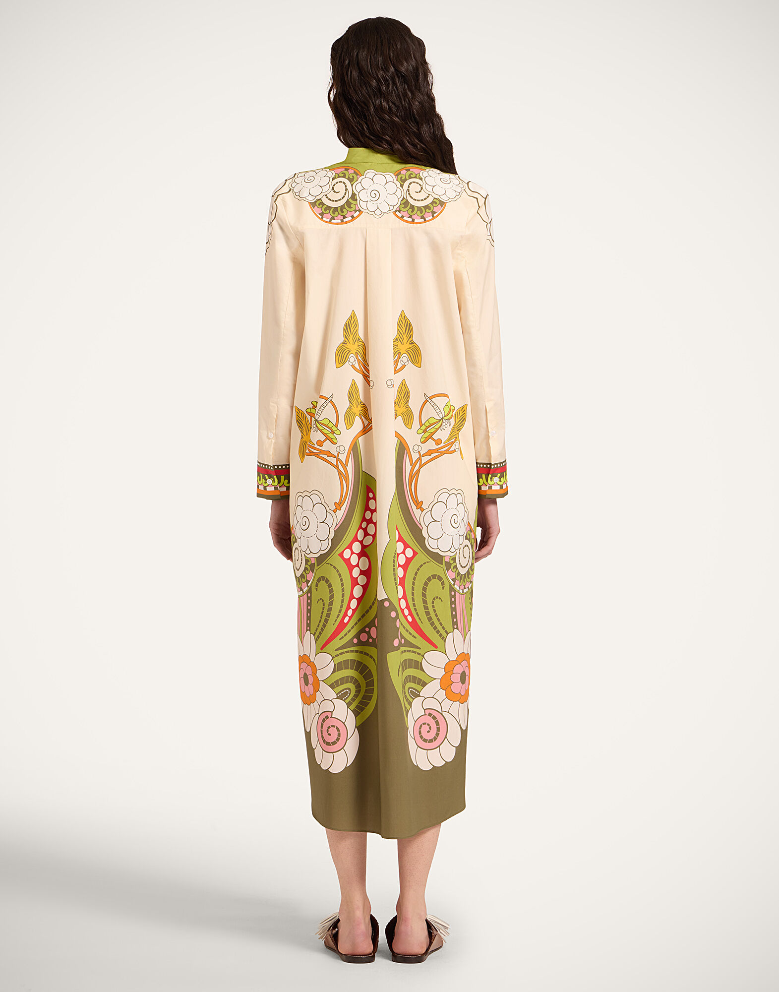 La DoubleJ Sundowner Tunic Ambrosia Plac&eacute;e Ivory DRE0924COT015AMB03WH04