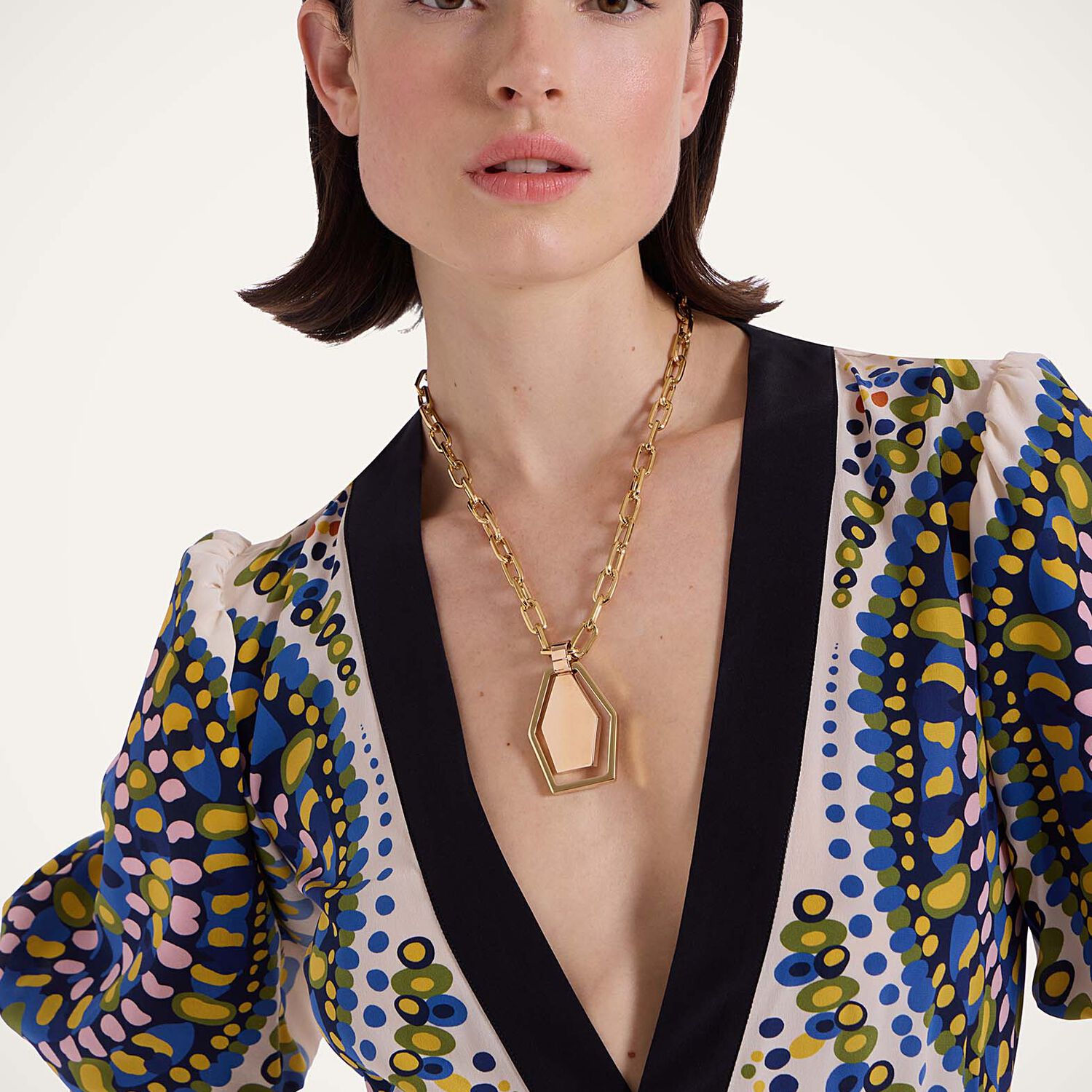 La Double J Swinging Portal Necklace
