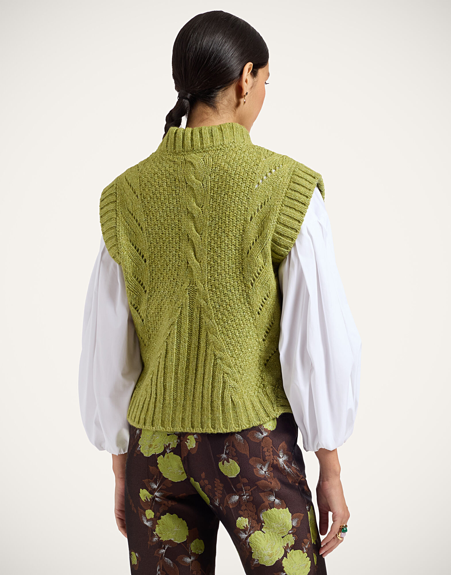 La DoubleJ Cameo Vest Solid Light Green PUL0405KNI215SOLIDGR01