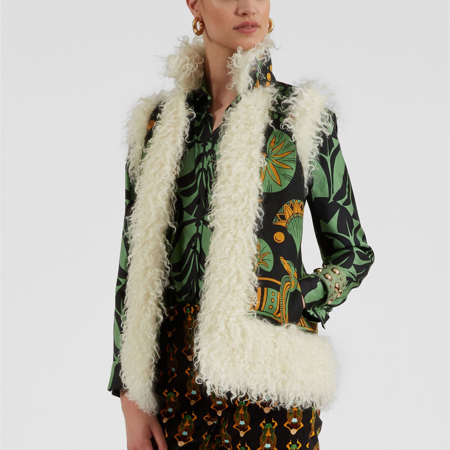 La Double J Sleeveless Folk Jacket