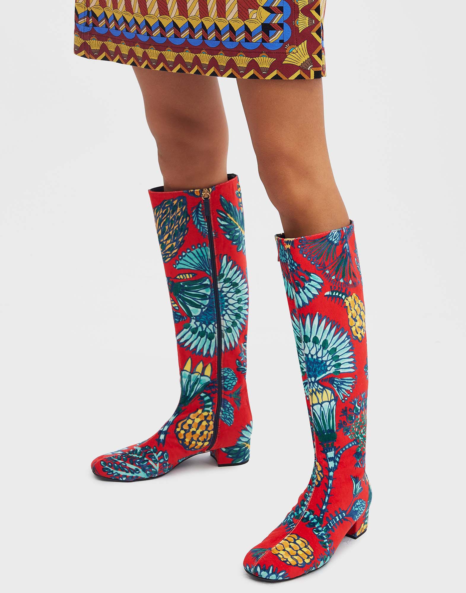 La DoubleJ Edie Boots Sicomore Red SHO0087VEL001SIC01RE01